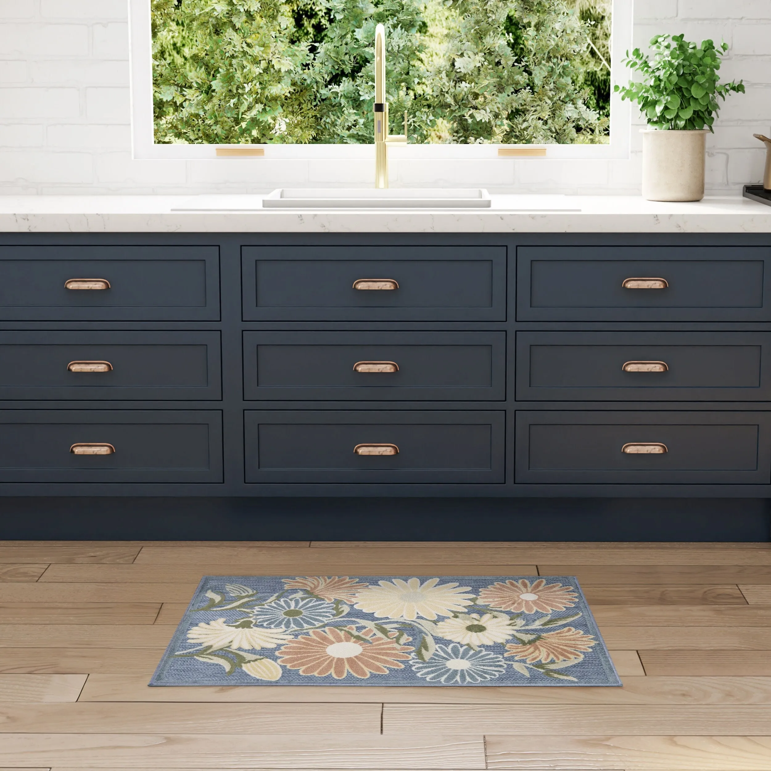Nourison Aloha Indoor/Outdoor Floral Area Rug