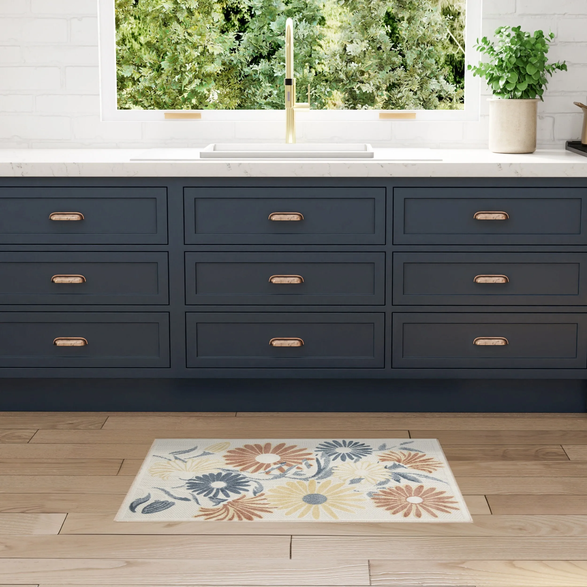 Nourison Aloha Indoor/Outdoor Floral Area Rug