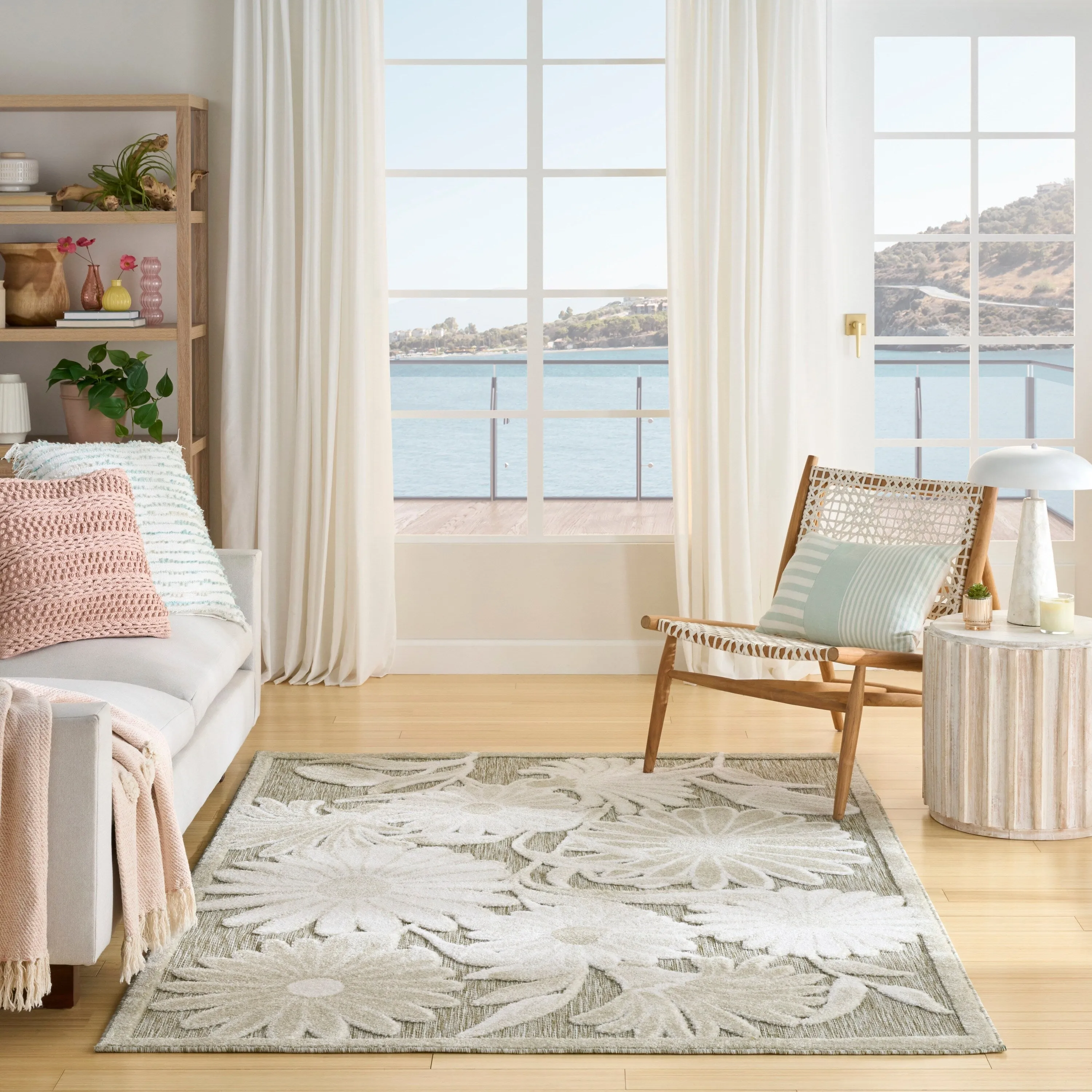 Nourison Aloha Indoor/Outdoor Floral Area Rug