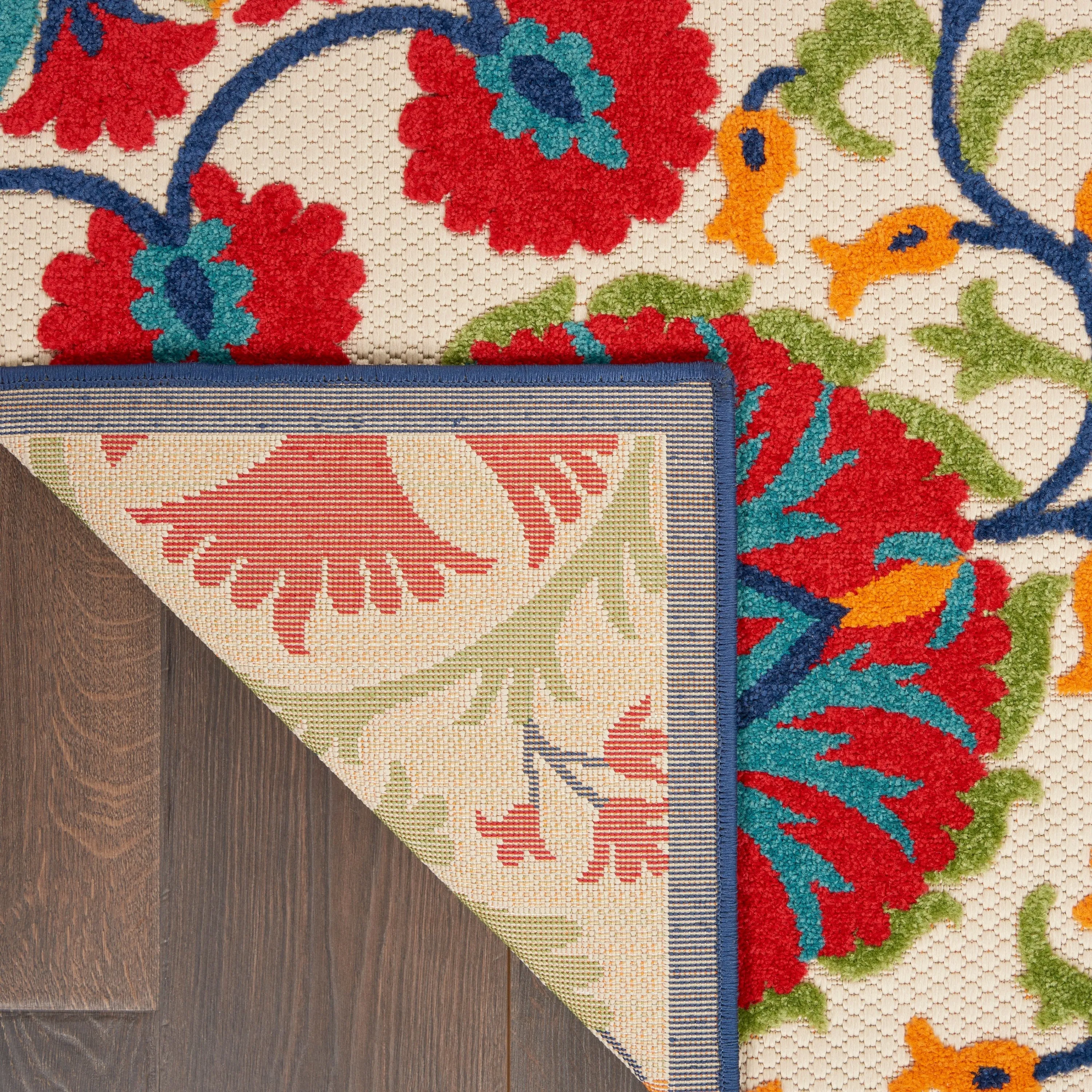 Nourison Aloha Modern Multicolor Floral Botanical Area Rug
