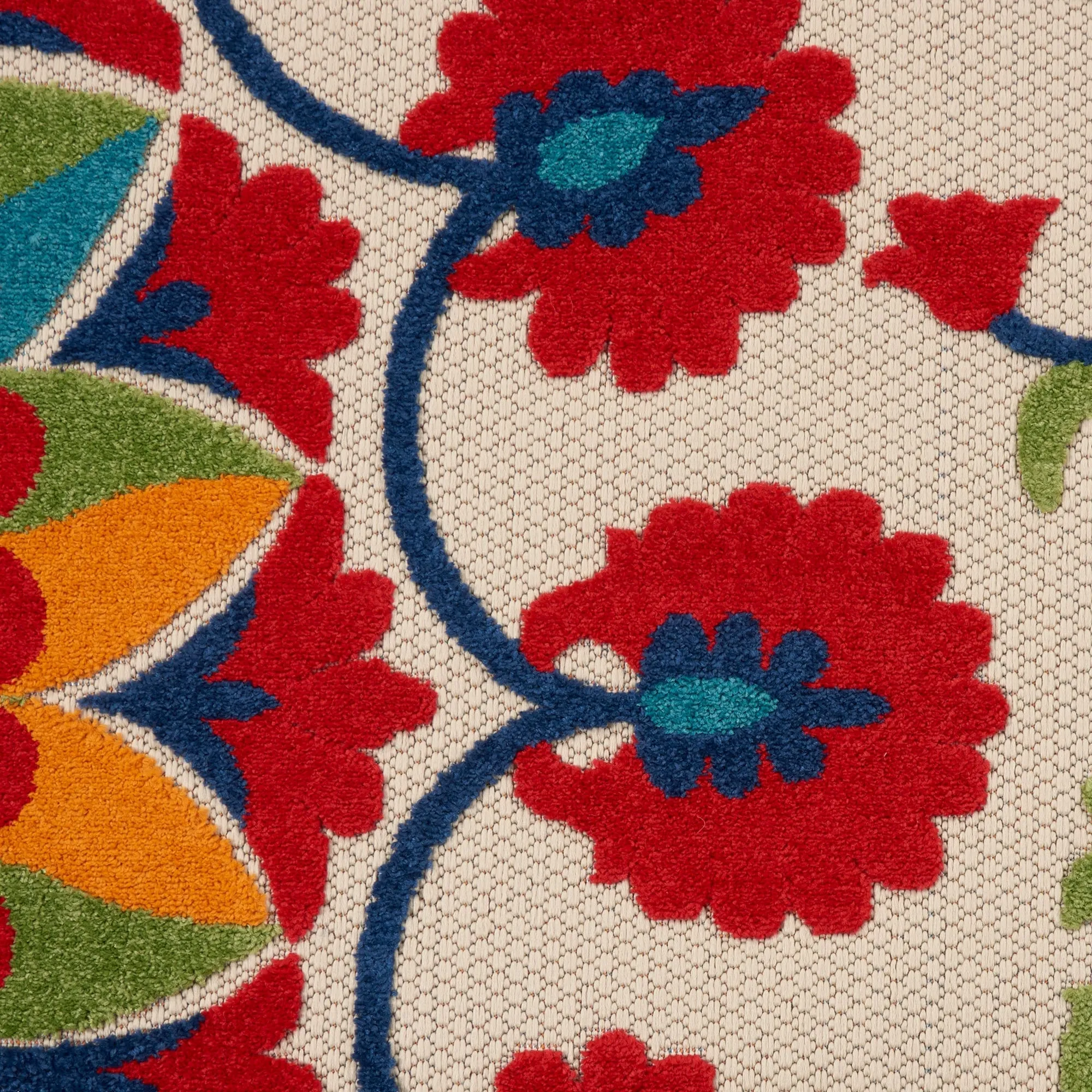 Nourison Aloha Modern Multicolor Floral Botanical Area Rug