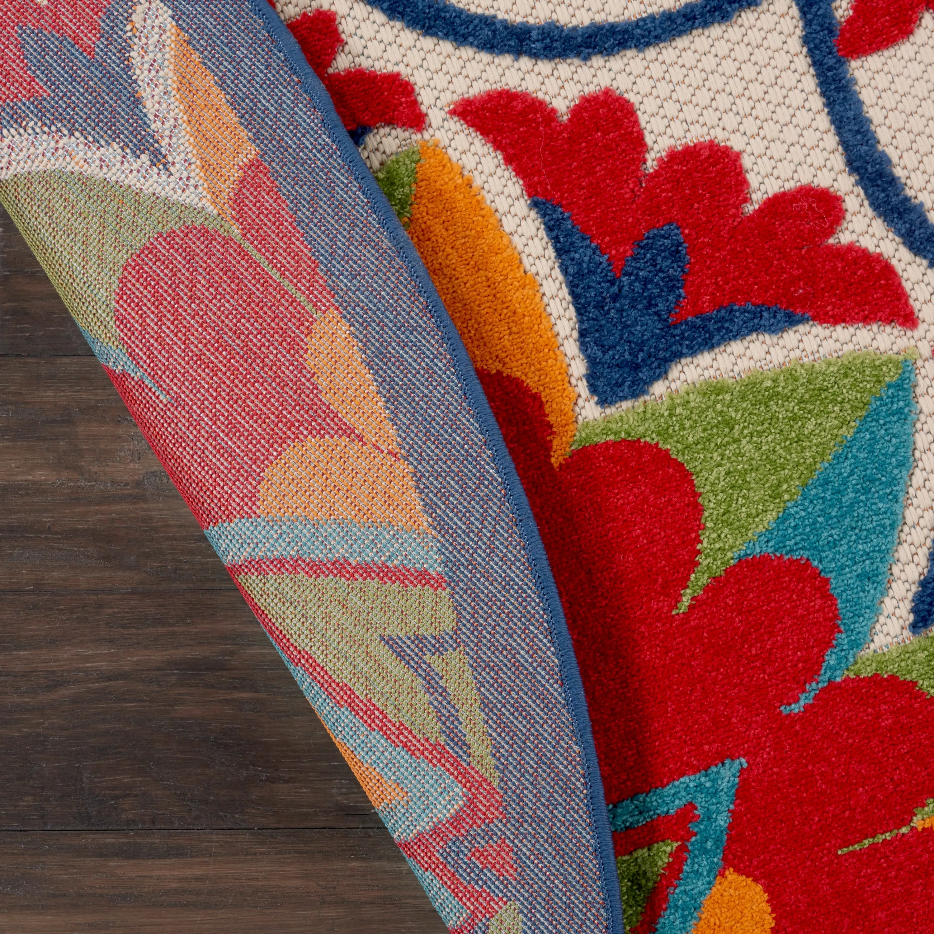 Nourison Aloha Modern Multicolor Floral Botanical Area Rug