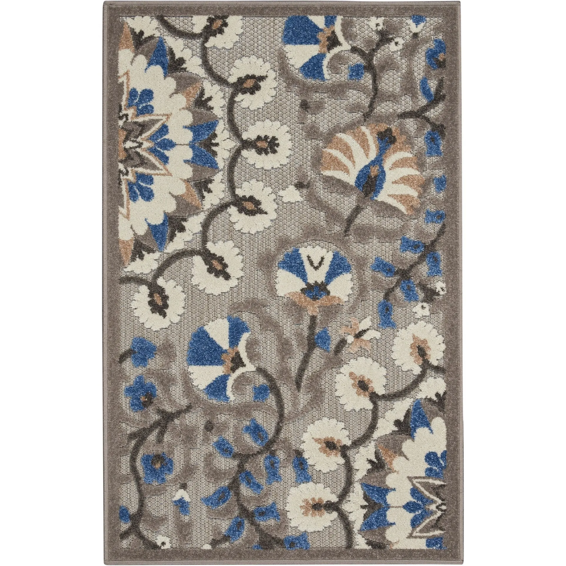 Nourison Aloha Modern Multicolor Floral Botanical Area Rug
