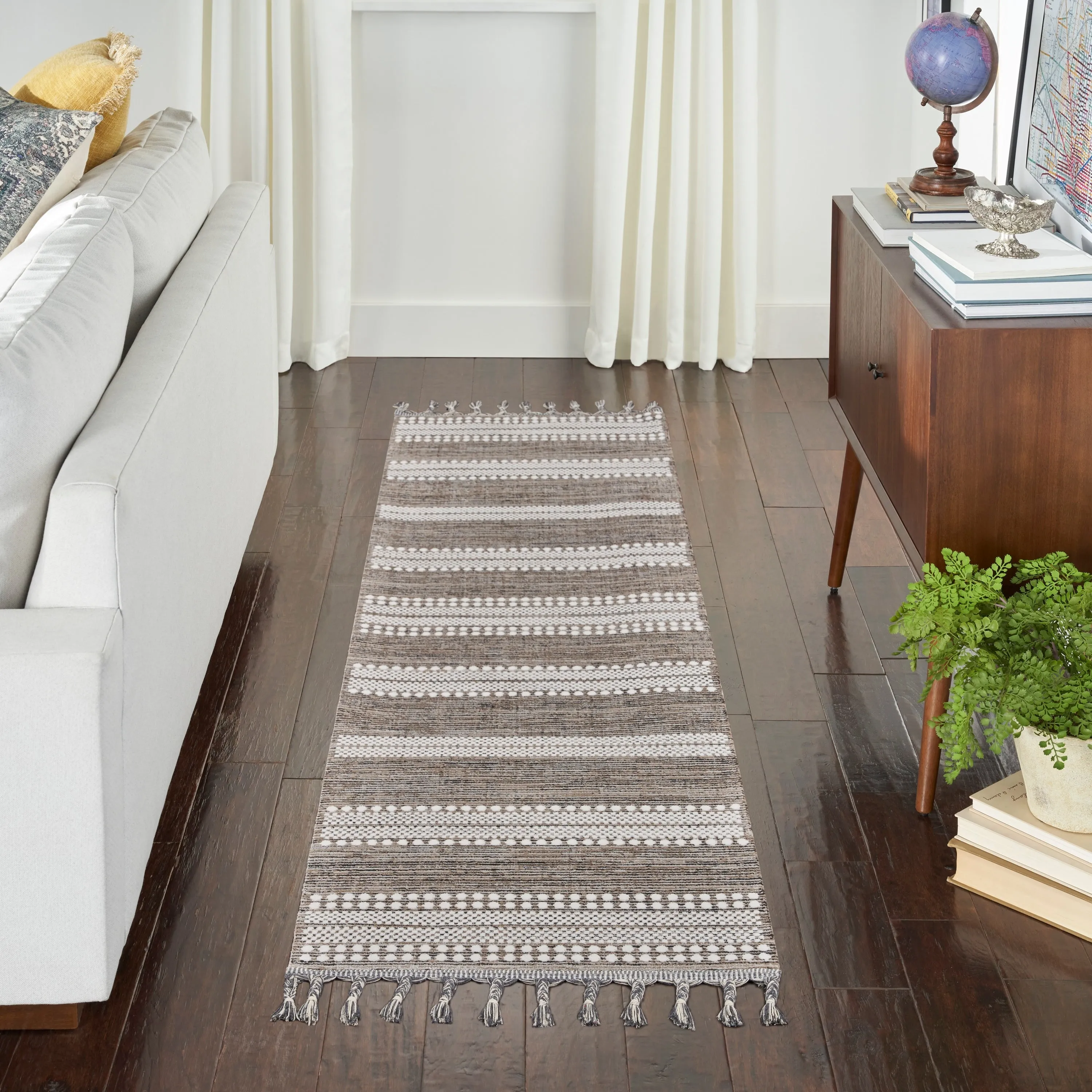 Nourison Asilah Scandinavian Boho Stripe Area Rug