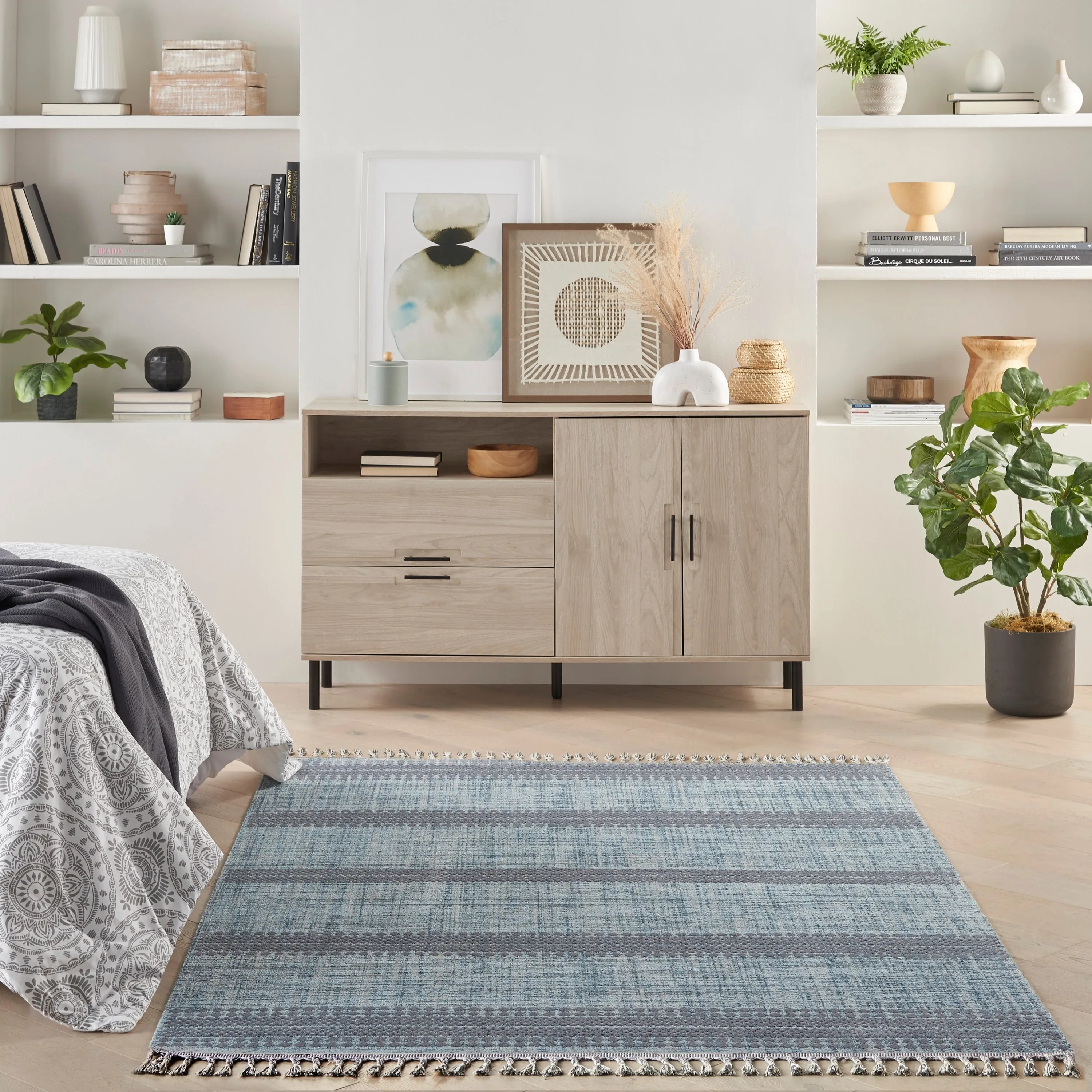 Nourison Asilah Scandinavian Boho Stripe Area Rug