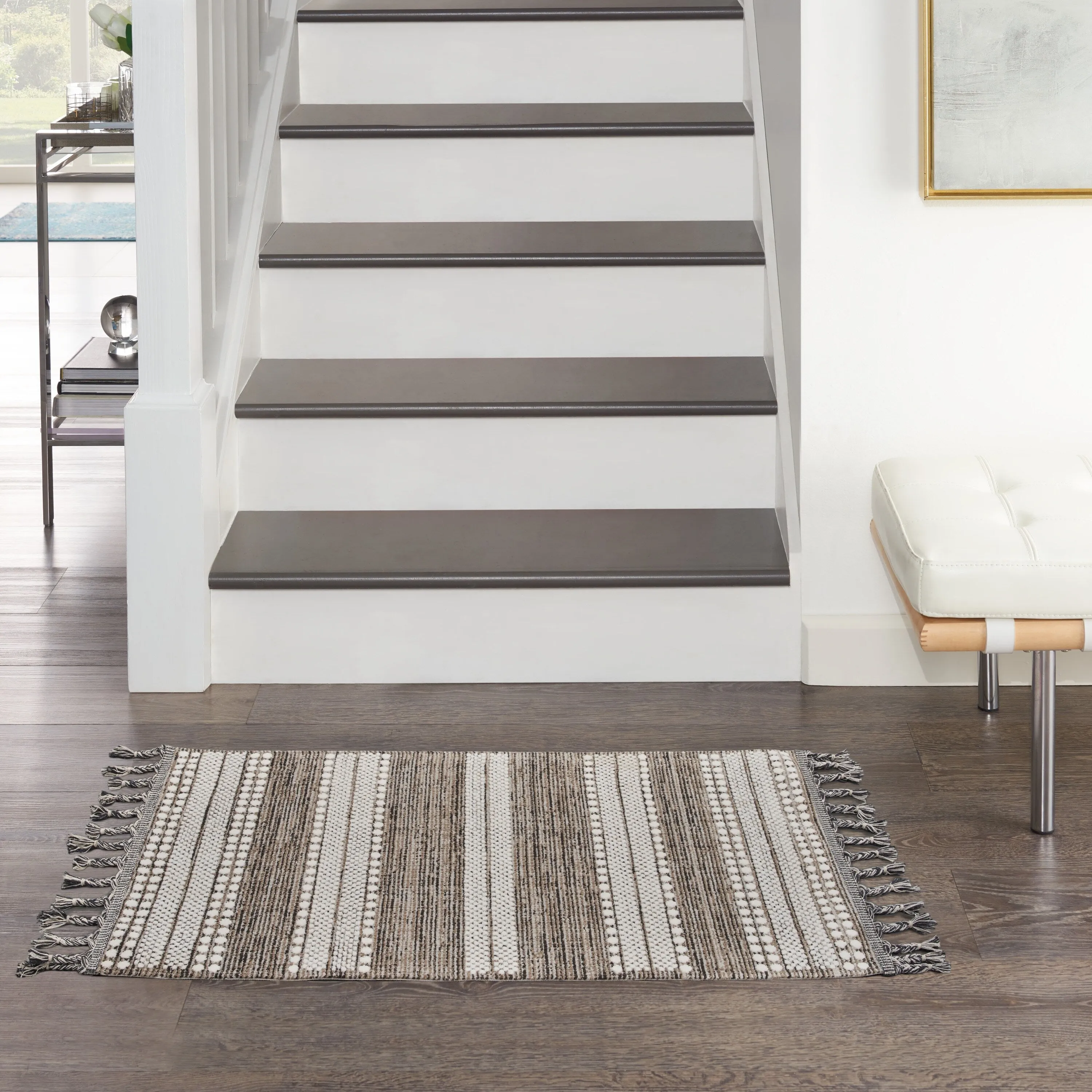 Nourison Asilah Scandinavian Boho Stripe Area Rug