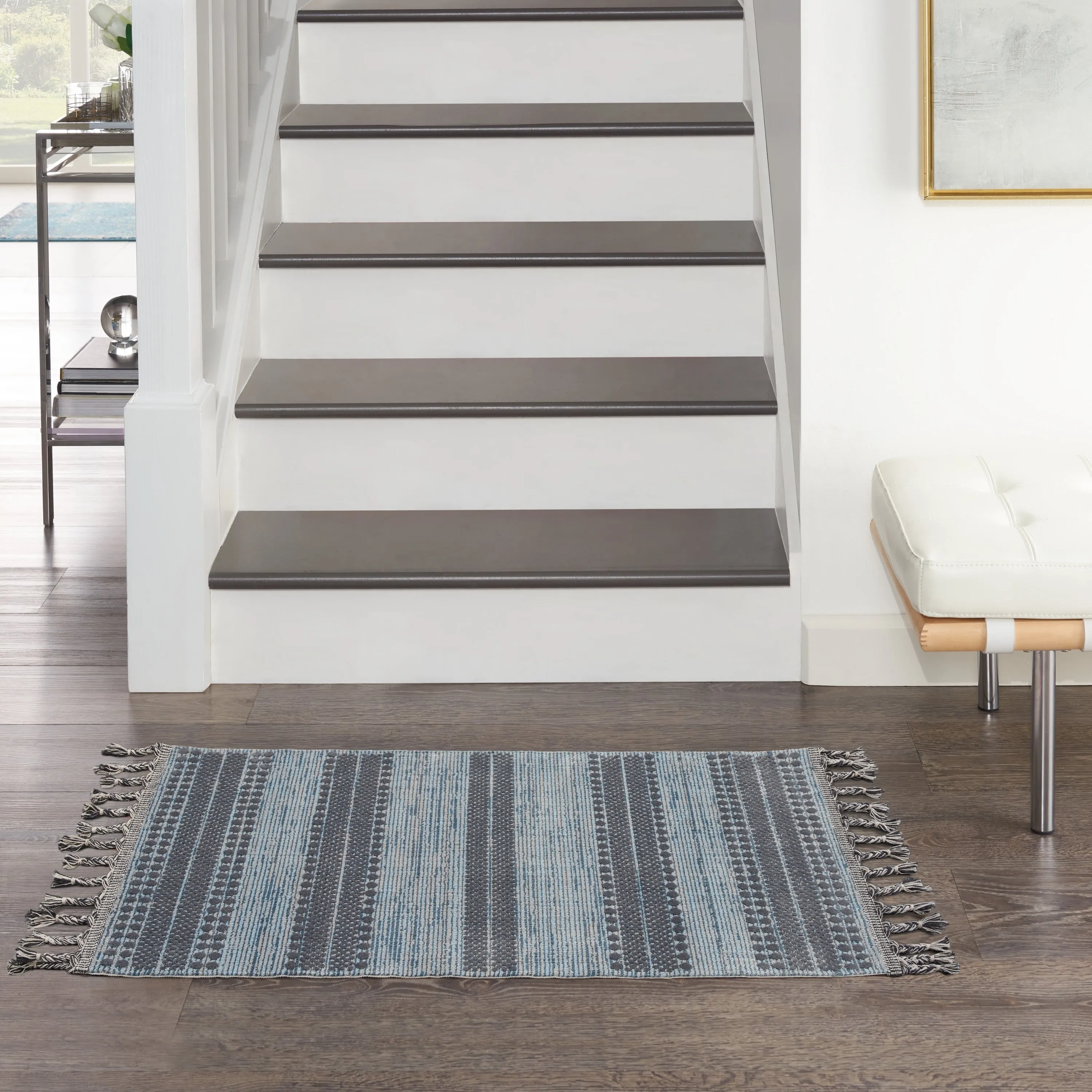 Nourison Asilah Scandinavian Boho Stripe Area Rug
