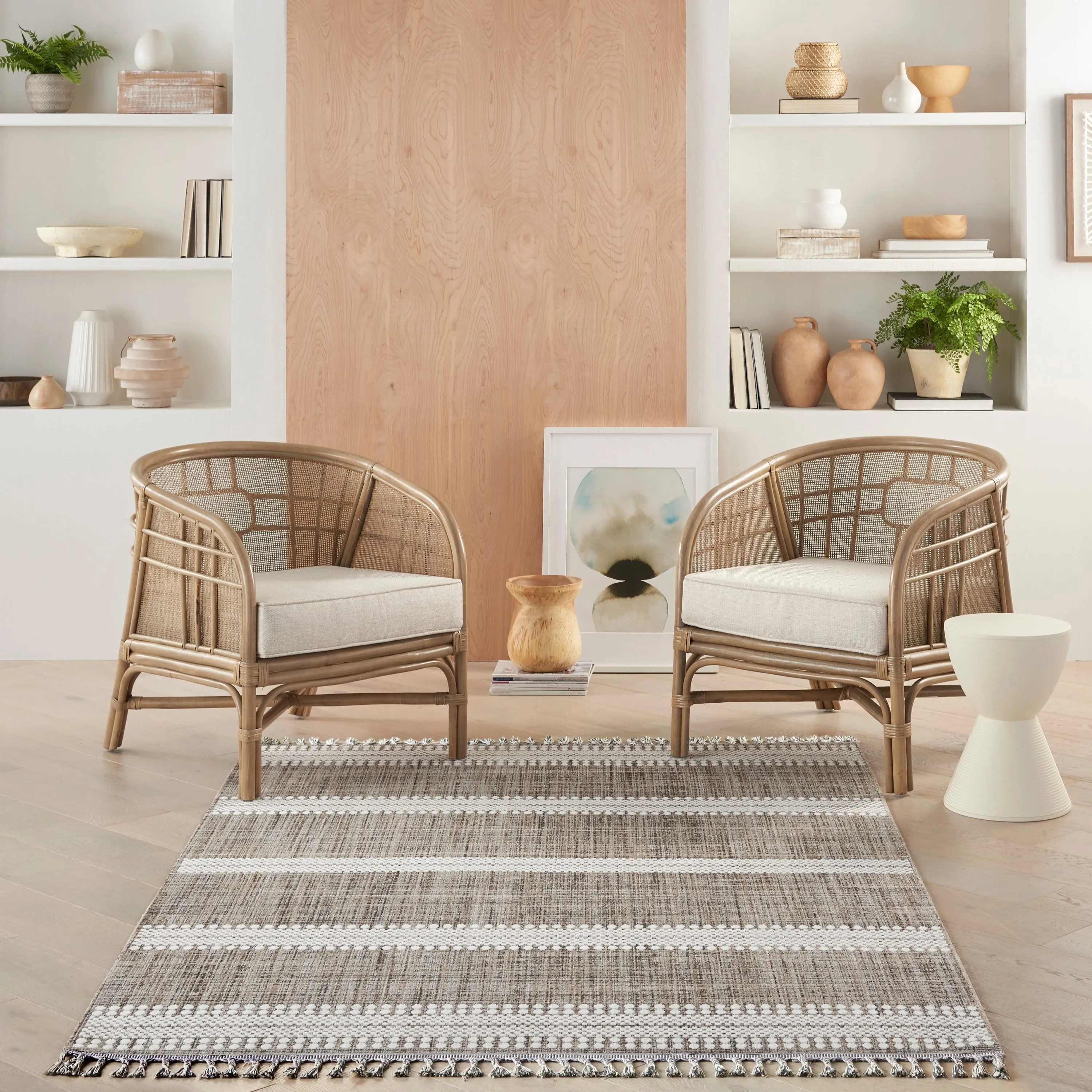Nourison Asilah Scandinavian Boho Stripe Area Rug