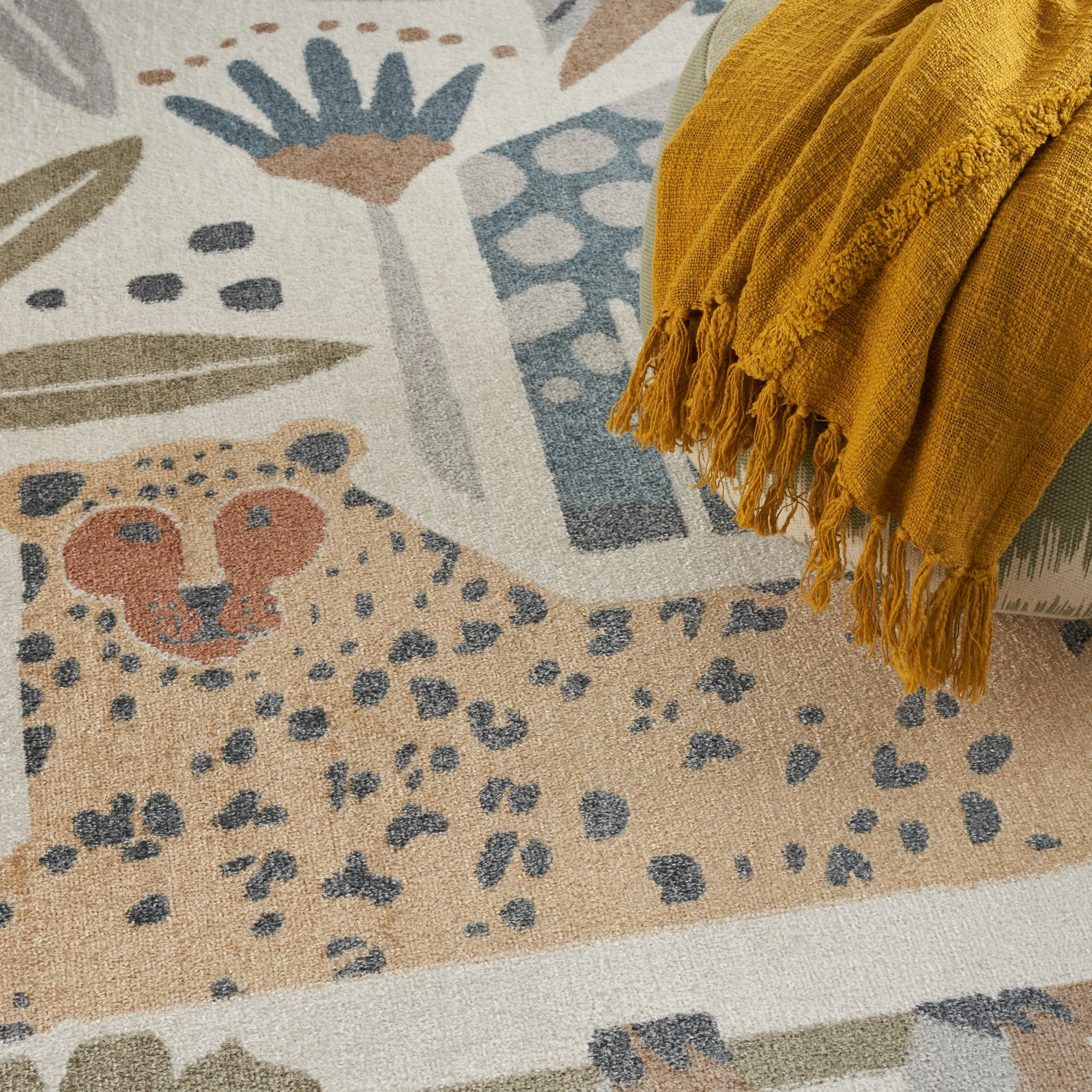 Nourison Astra Machine Washable Animal Print Area Rug