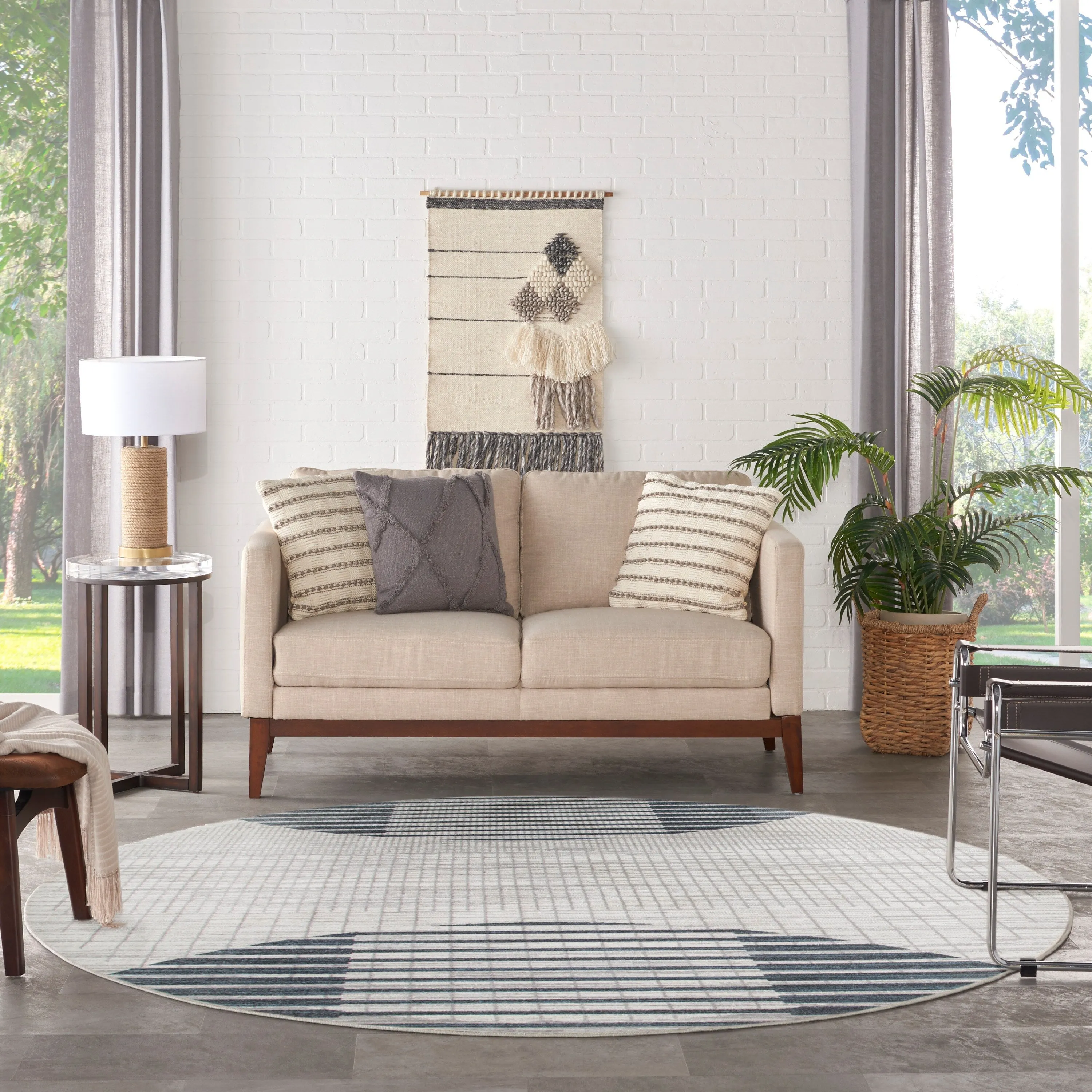 Nourison Astra Machine Washable Indoor Only Graphic Area Rug