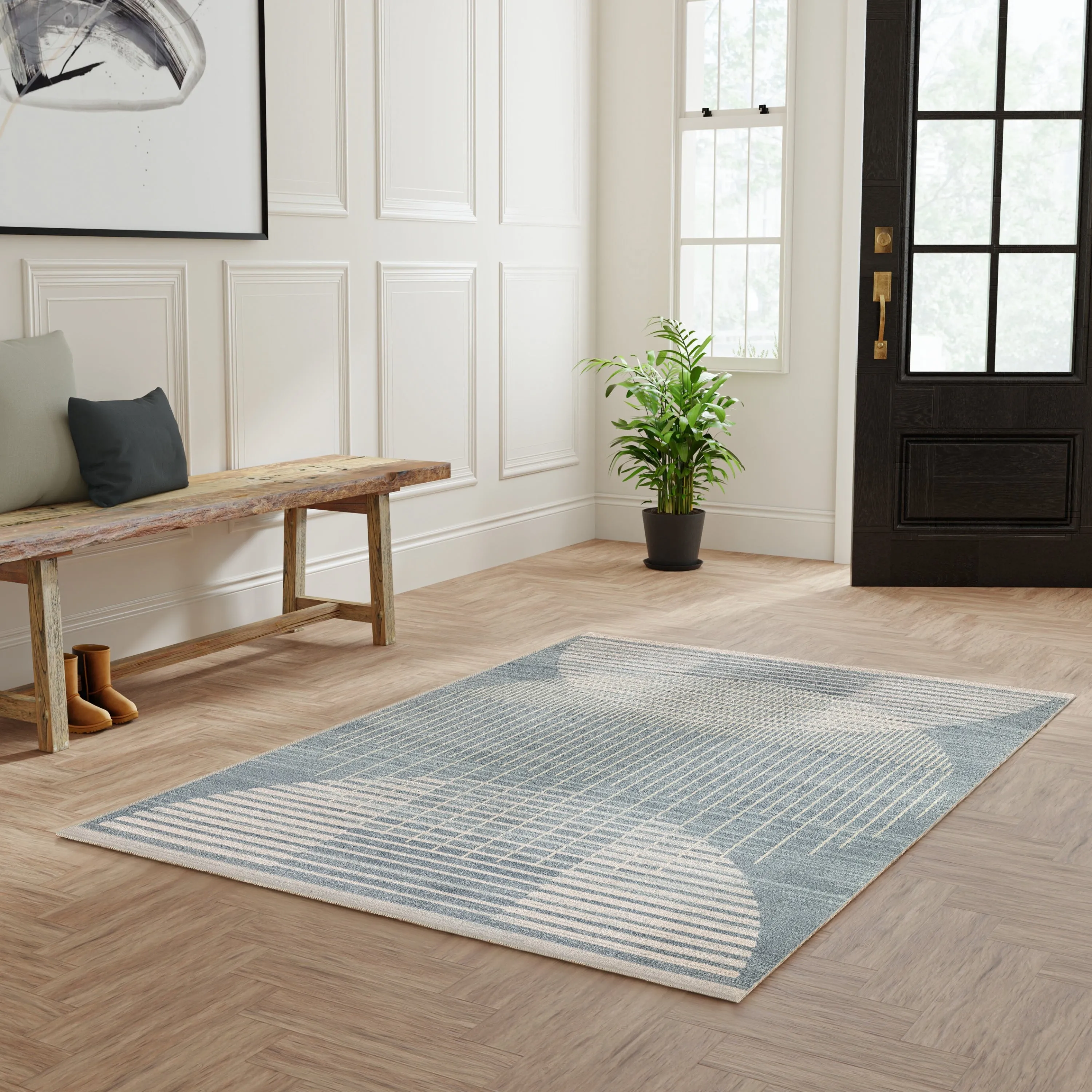 Nourison Astra Machine Washable Indoor Only Graphic Area Rug