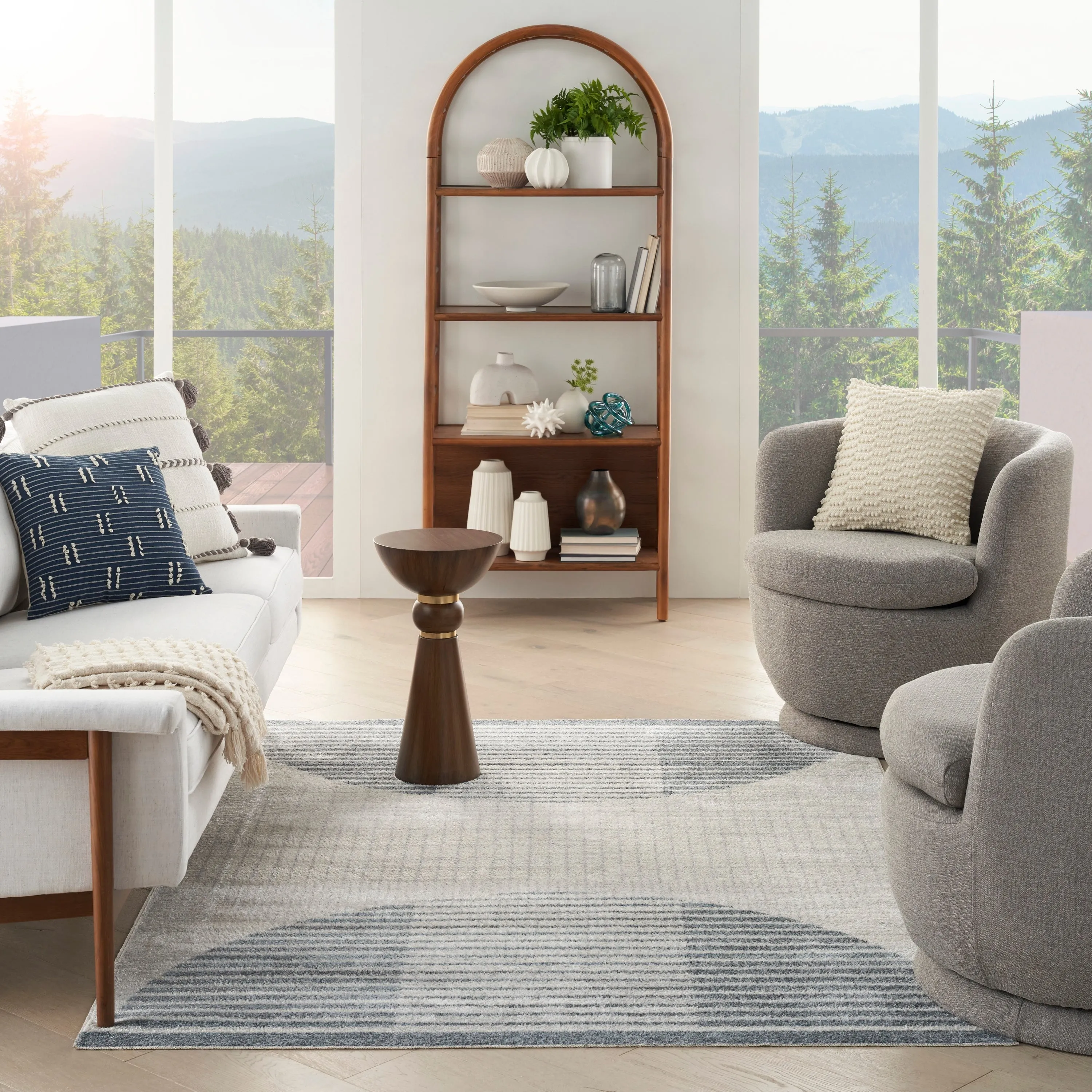 Nourison Astra Machine Washable Indoor Only Graphic Area Rug