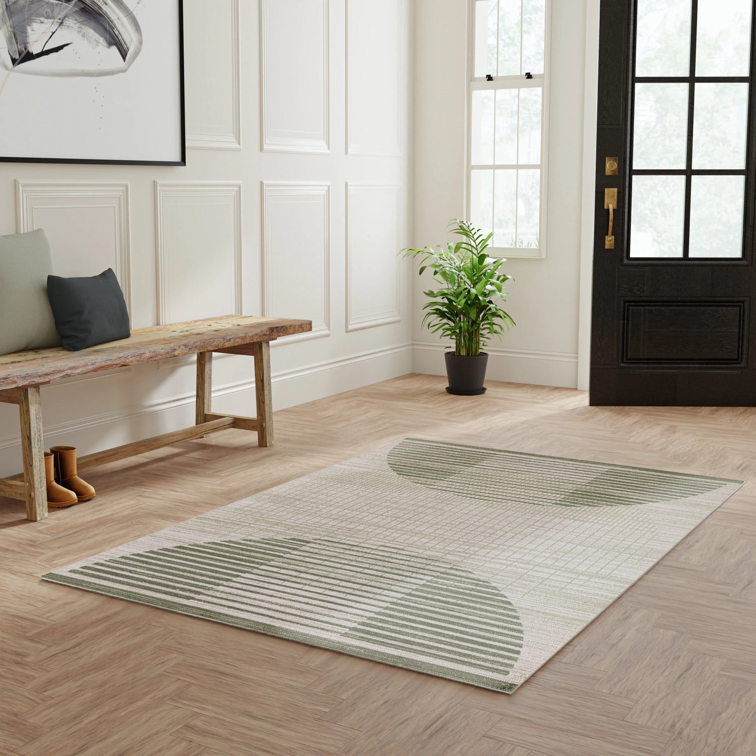 Nourison Astra Machine Washable Indoor Only Graphic Area Rug