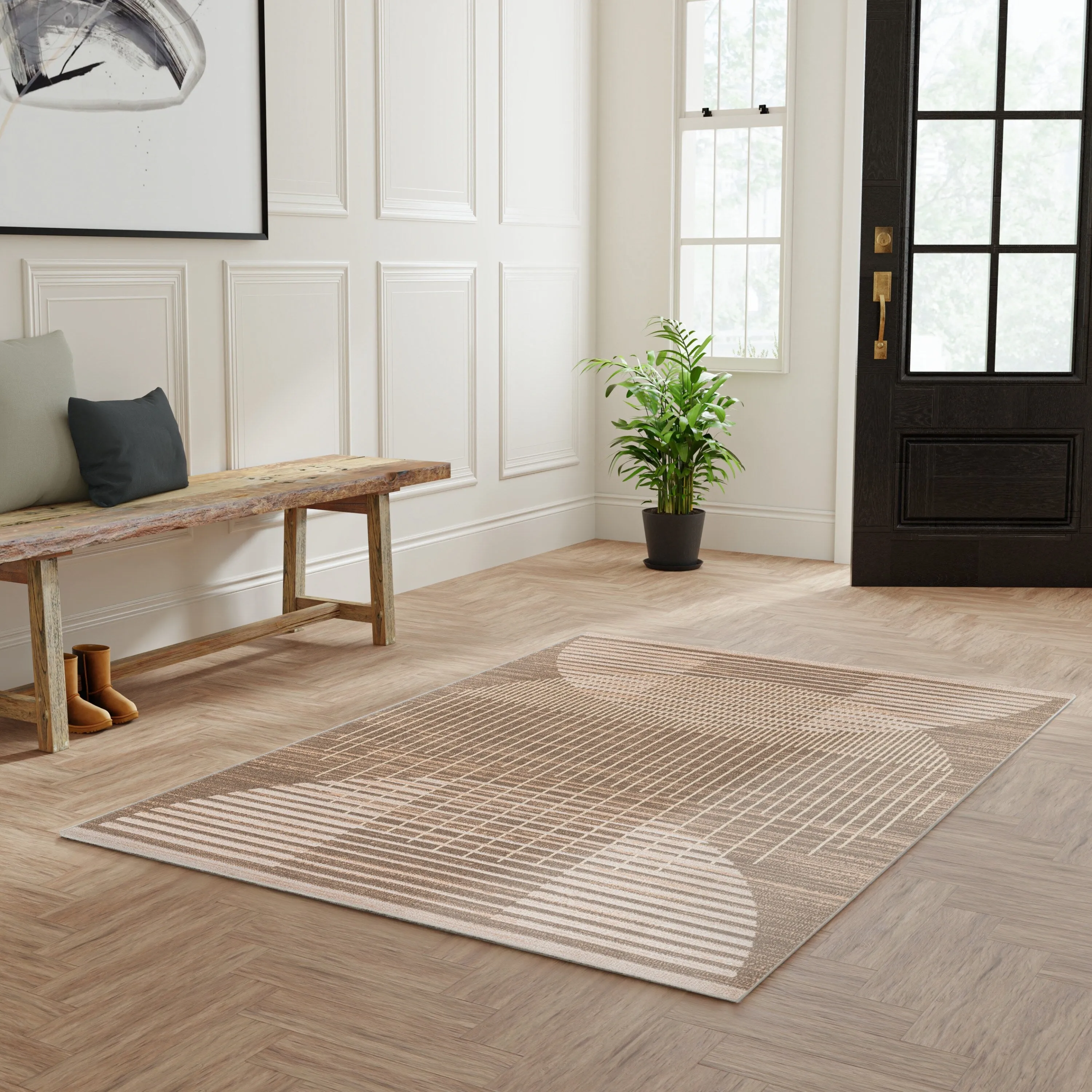 Nourison Astra Machine Washable Indoor Only Graphic Area Rug
