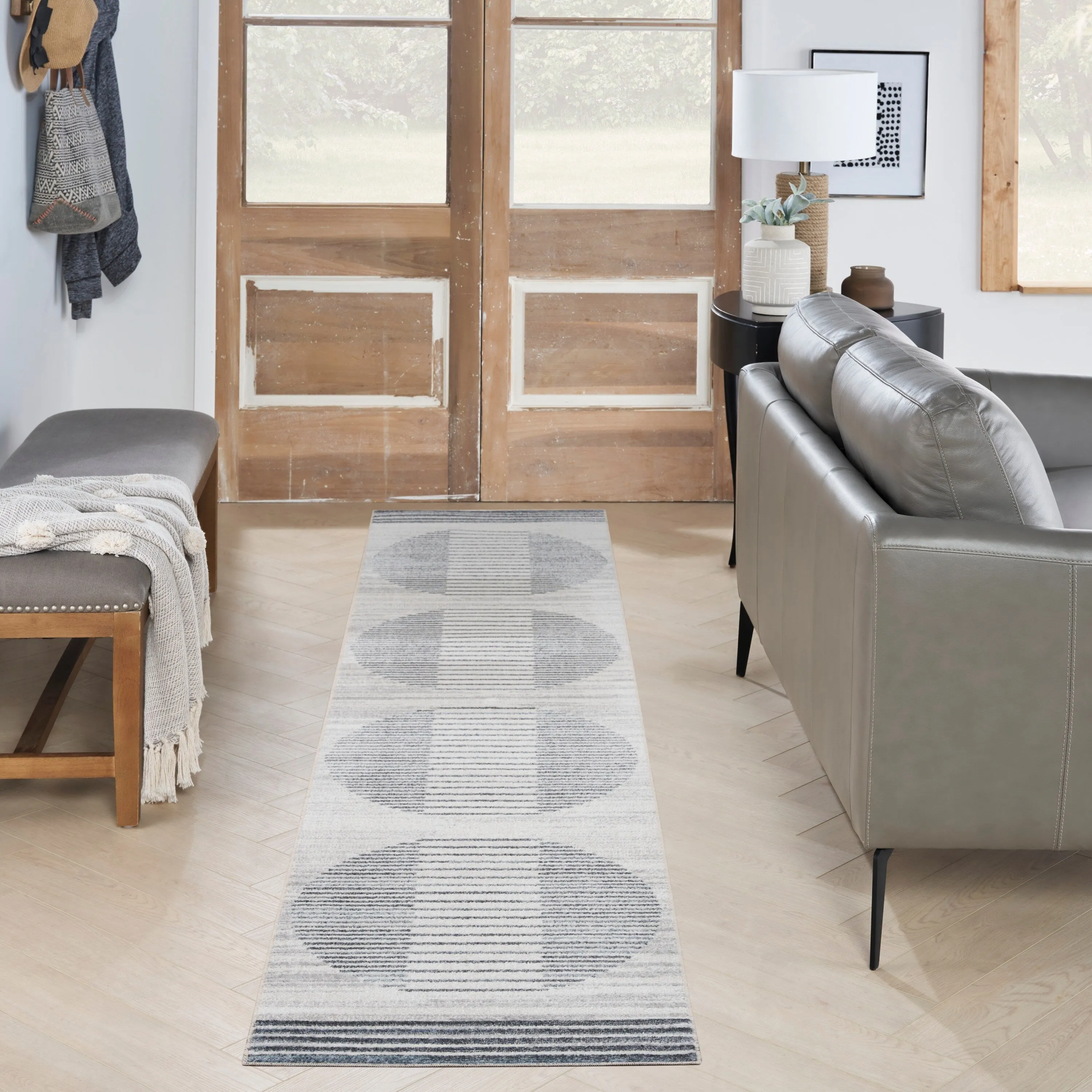 Nourison Astra Machine Washable Linear Area Rug