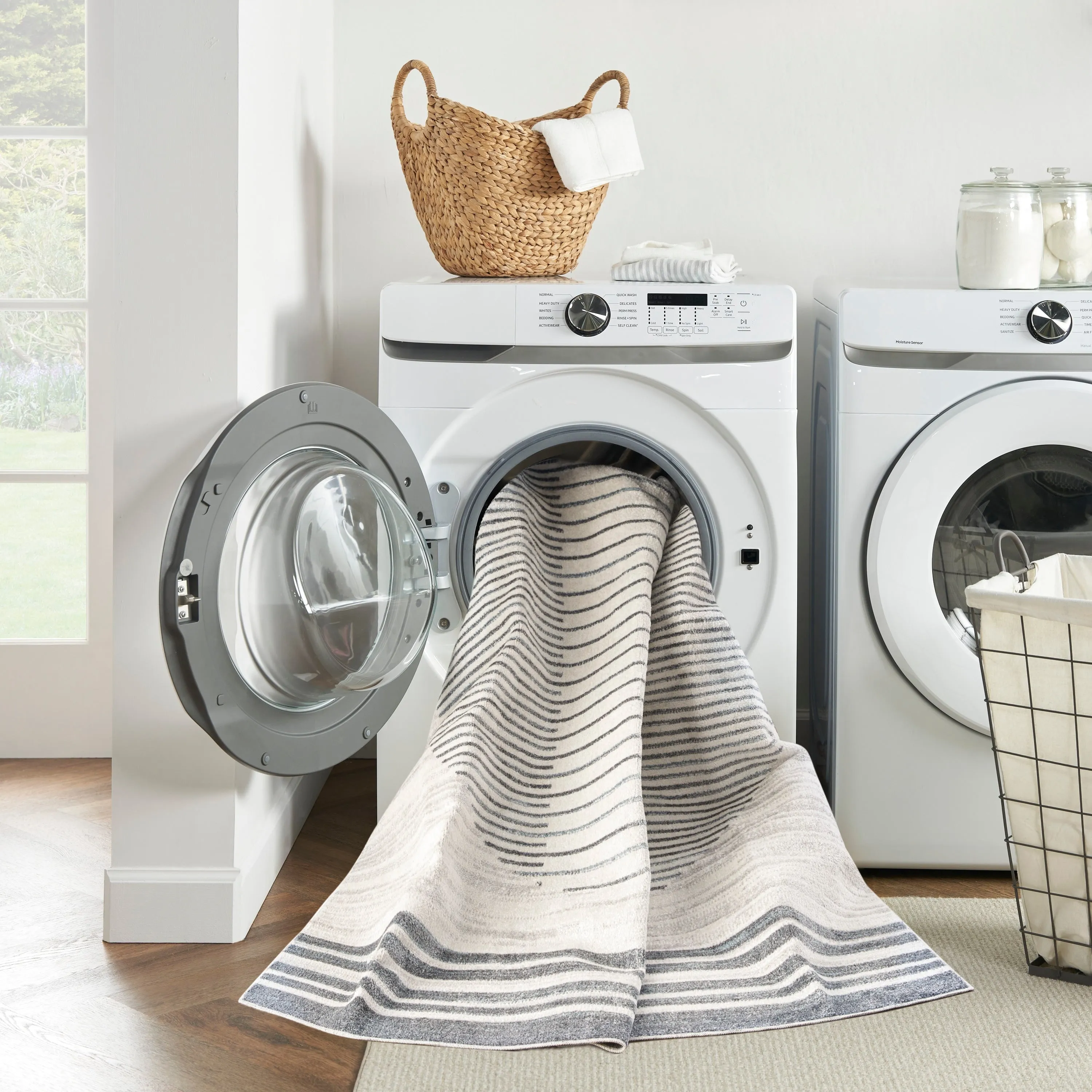 Nourison Astra Machine Washable Linear Area Rug