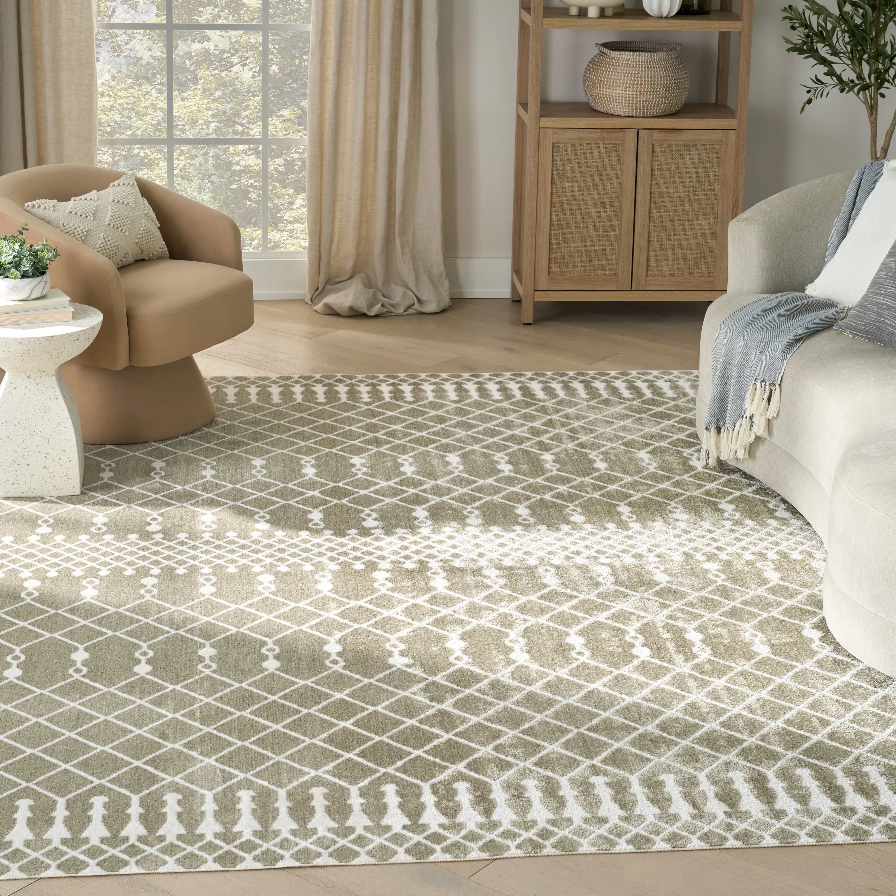 Nourison Astra Machine Washable Moroccan Area Rug