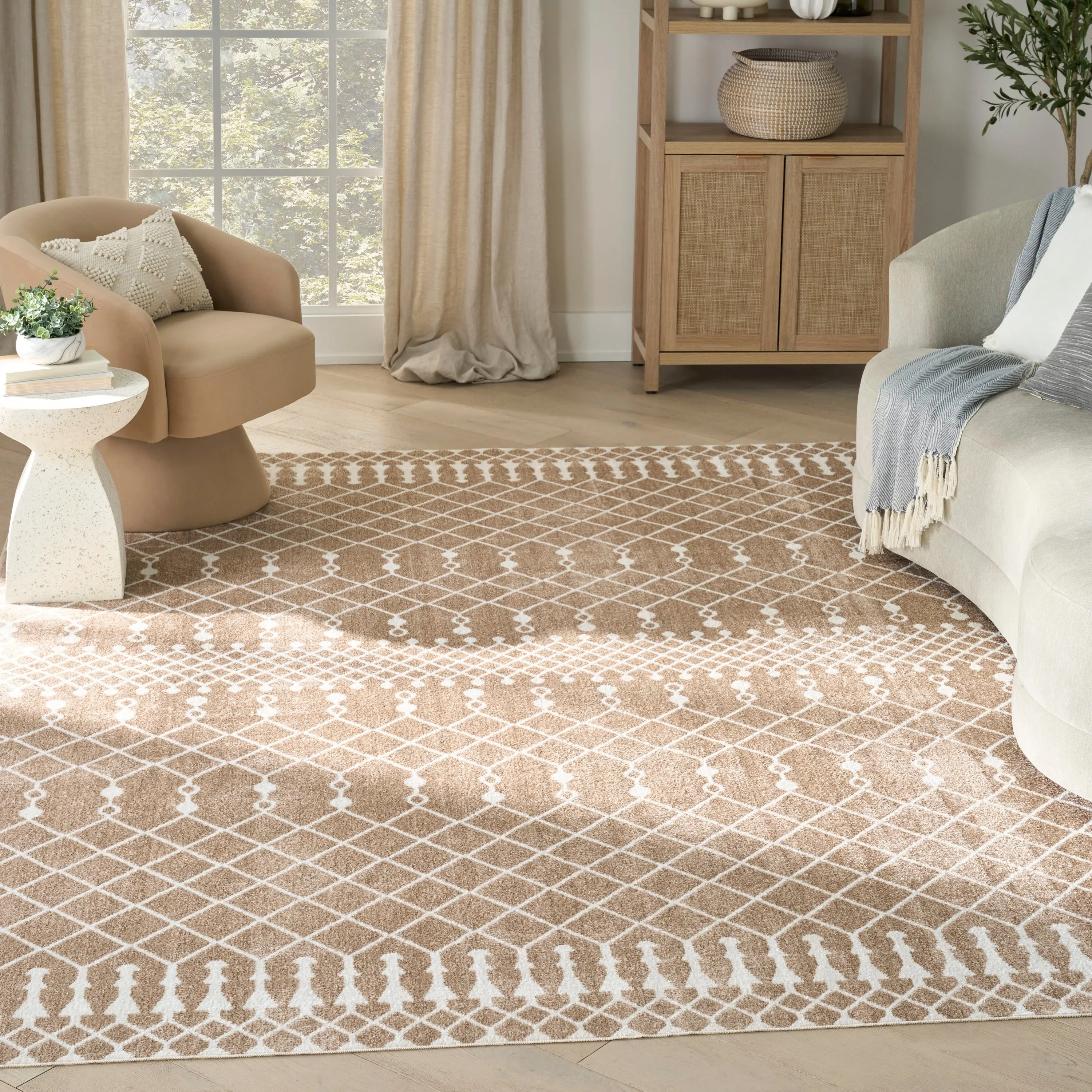 Nourison Astra Machine Washable Moroccan Area Rug