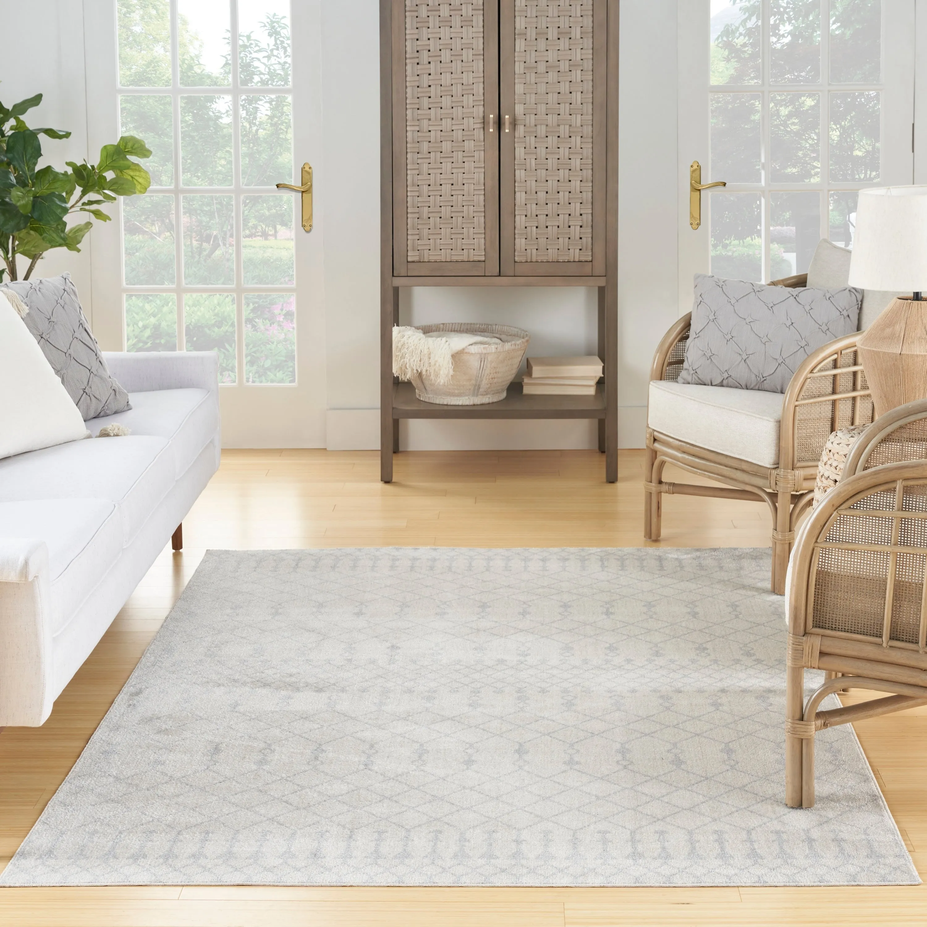 Nourison Astra Machine Washable Moroccan Area Rug