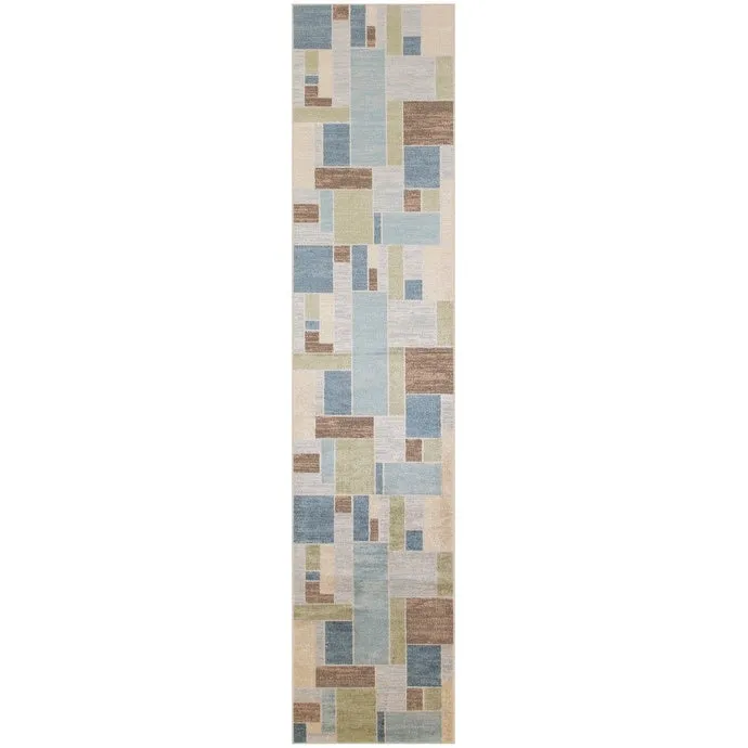 Nourison Astra Machine Washable Paneled Area Rug