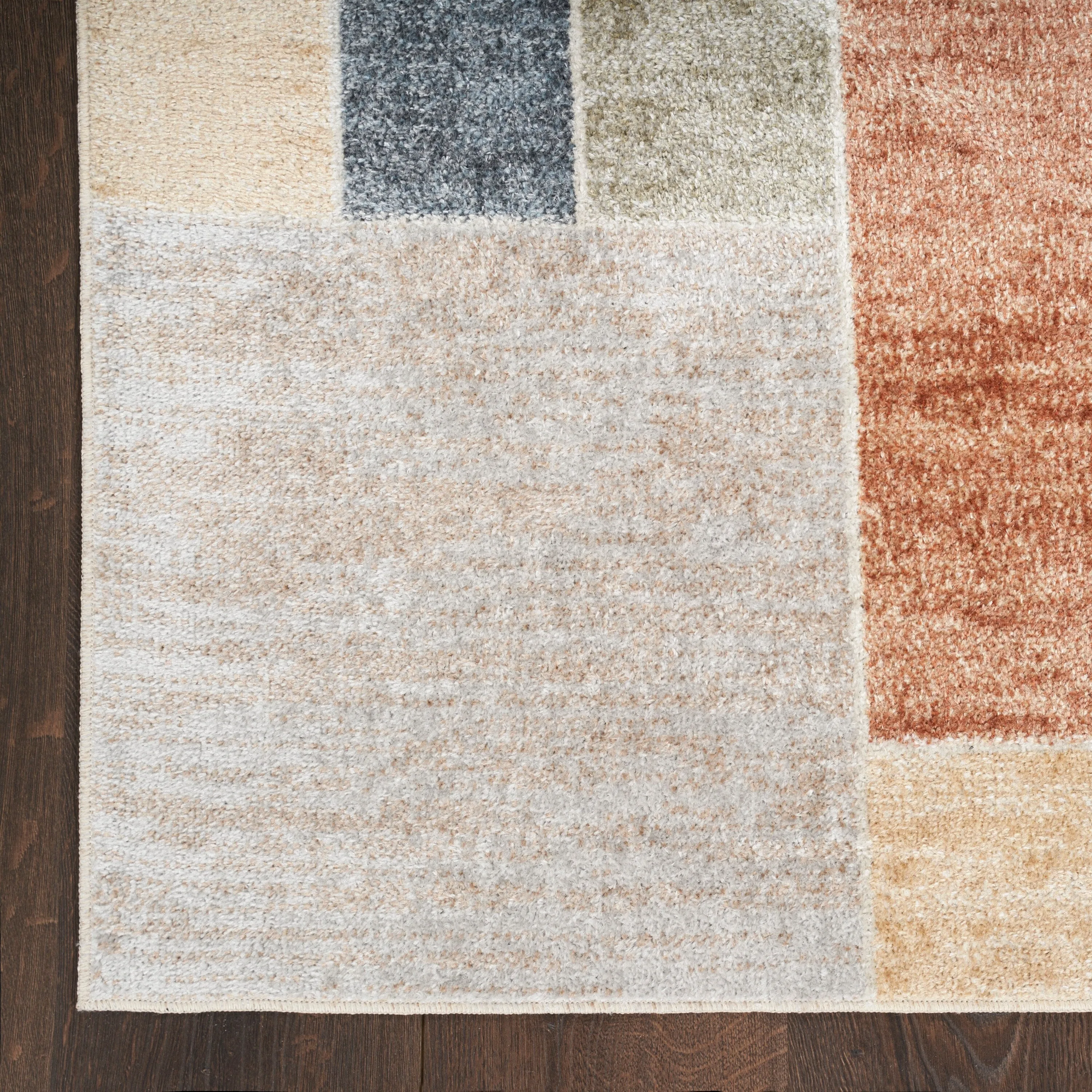 Nourison Astra Machine Washable Paneled Area Rug