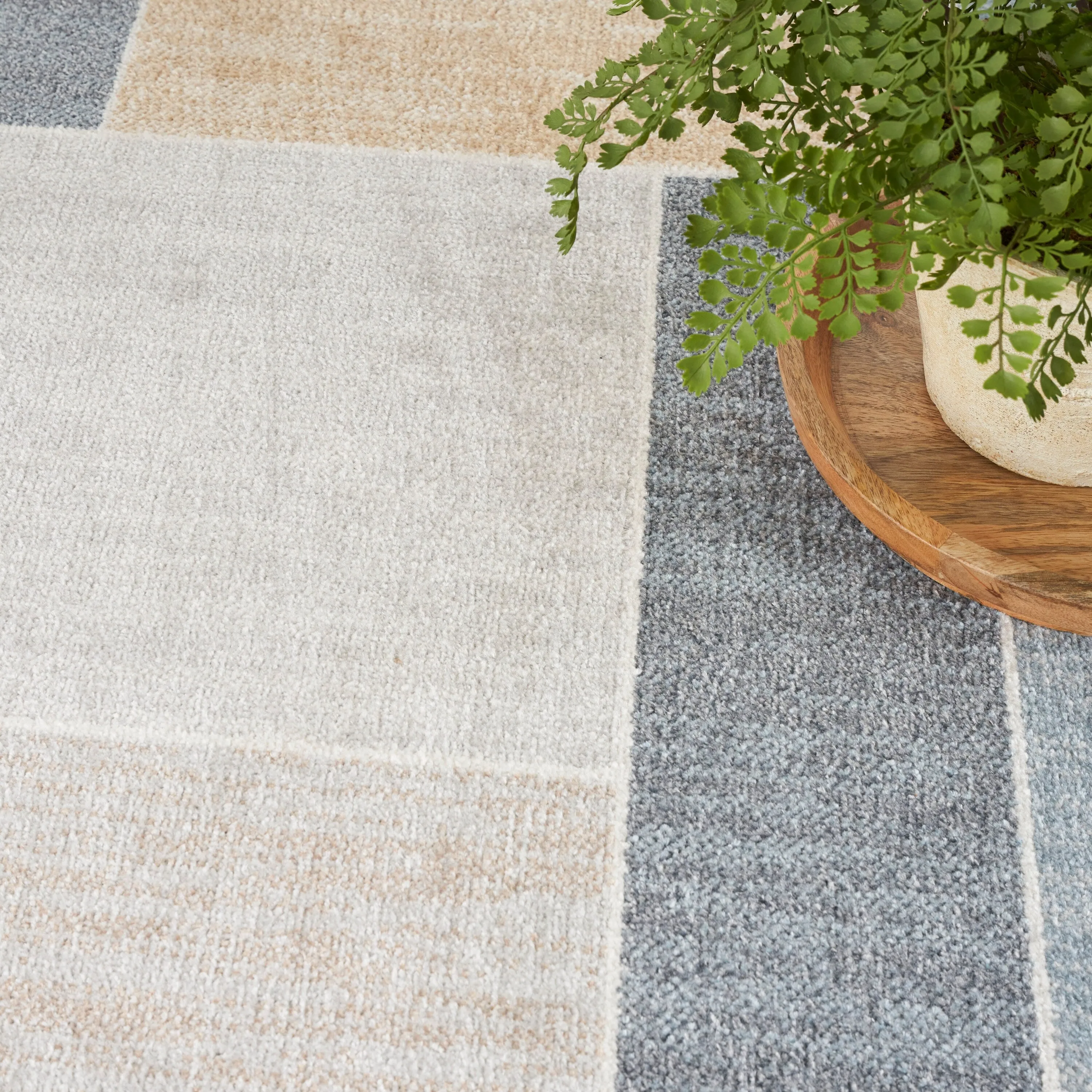Nourison Astra Machine Washable Paneled Area Rug