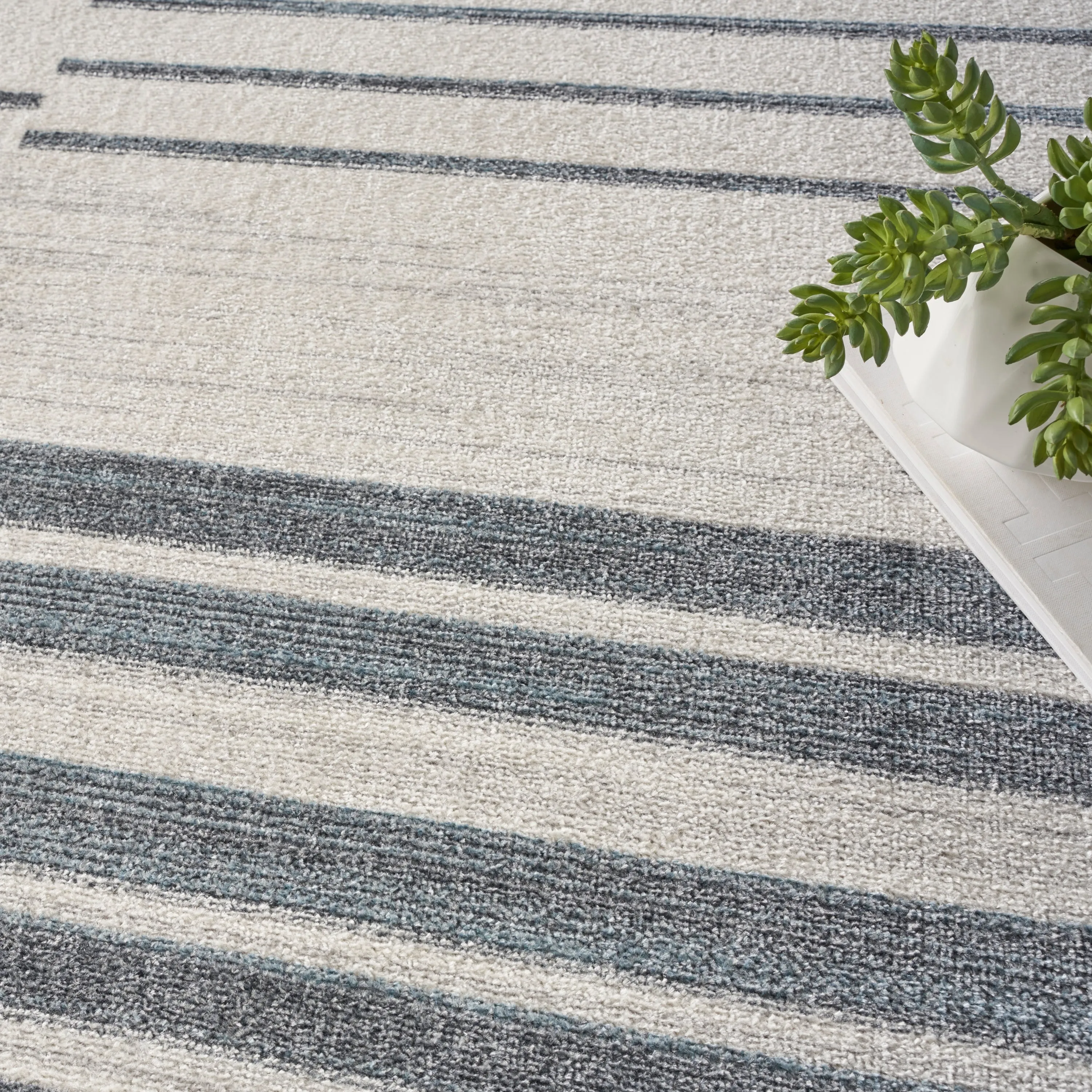 Nourison Astra Machine Washable Striated Area Rug