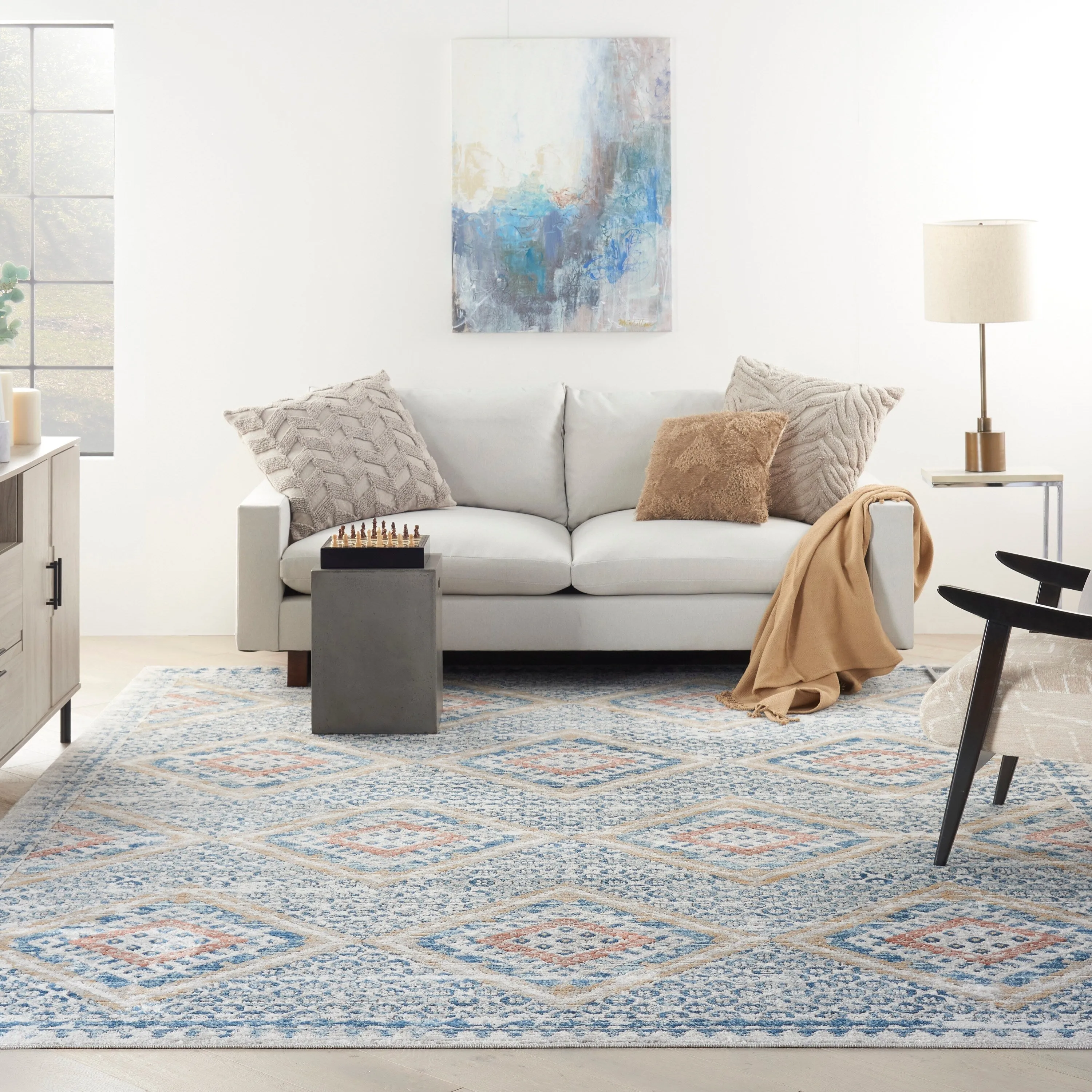 Nourison Concerto Traditional Persian Diamond Area Rug