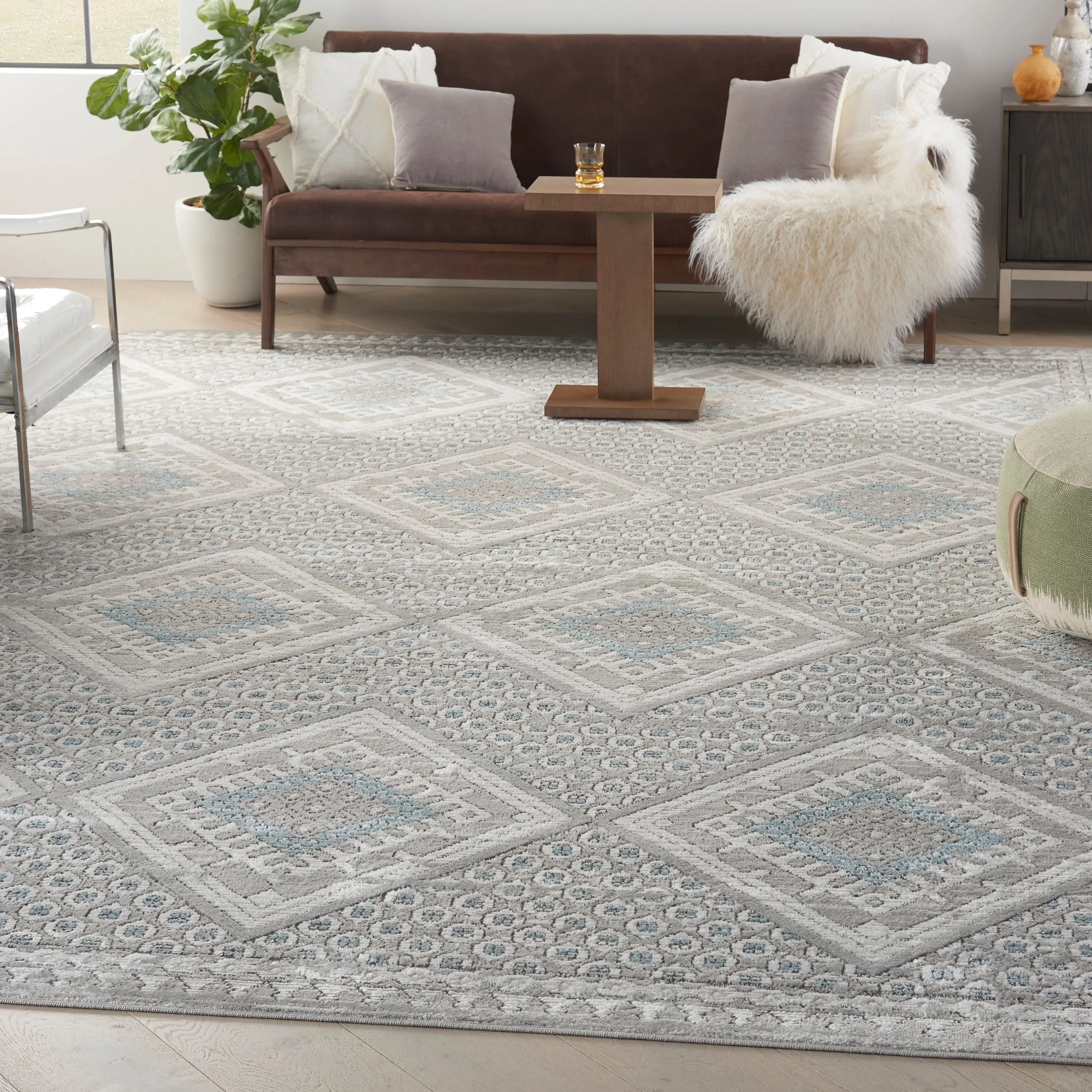 Nourison Concerto Traditional Persian Diamond Area Rug