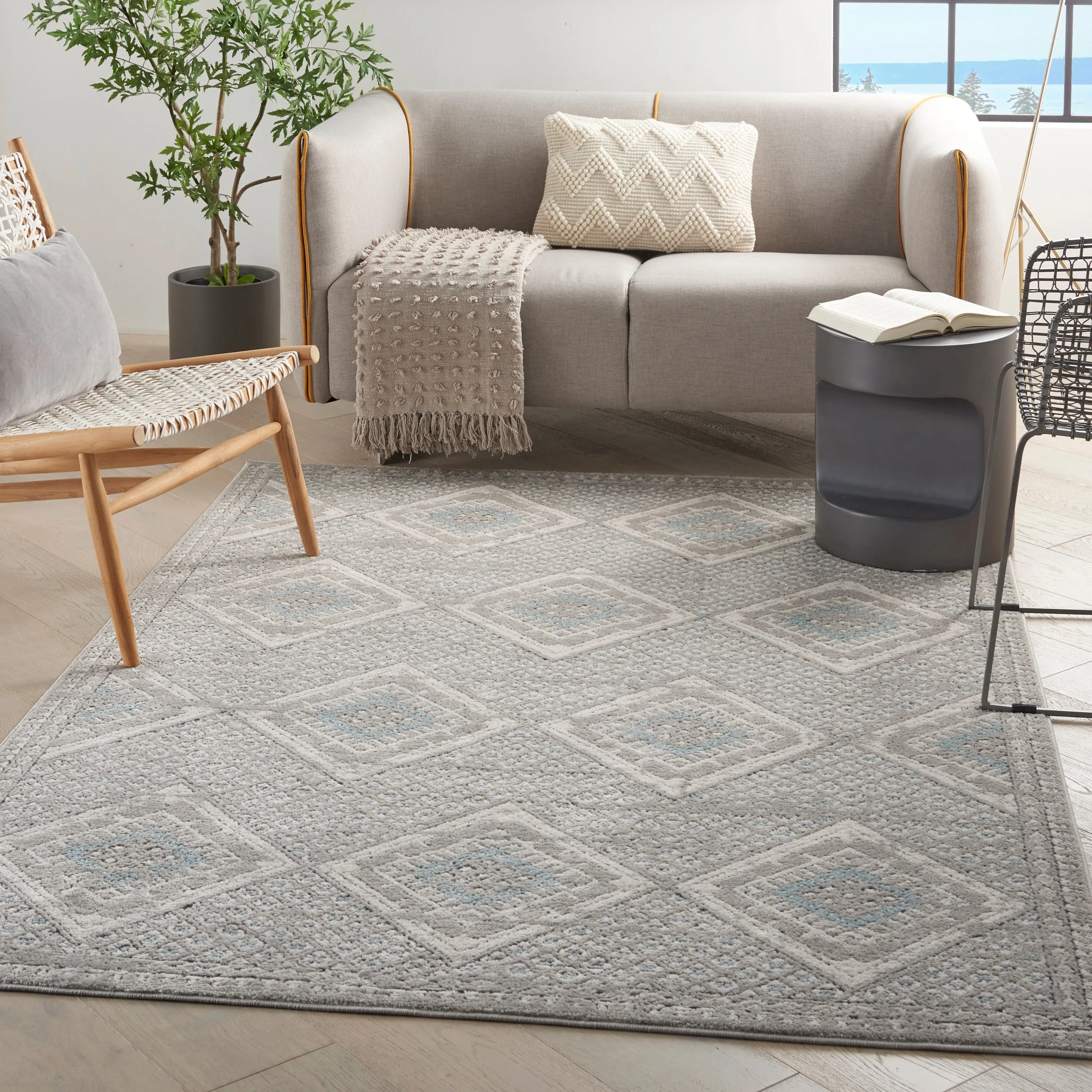 Nourison Concerto Traditional Persian Diamond Area Rug