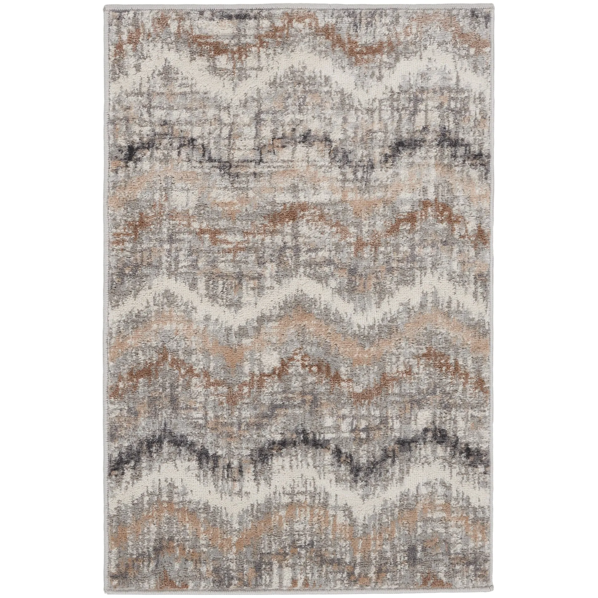 Nourison Elation Chevron Abstract Modern Area Rug