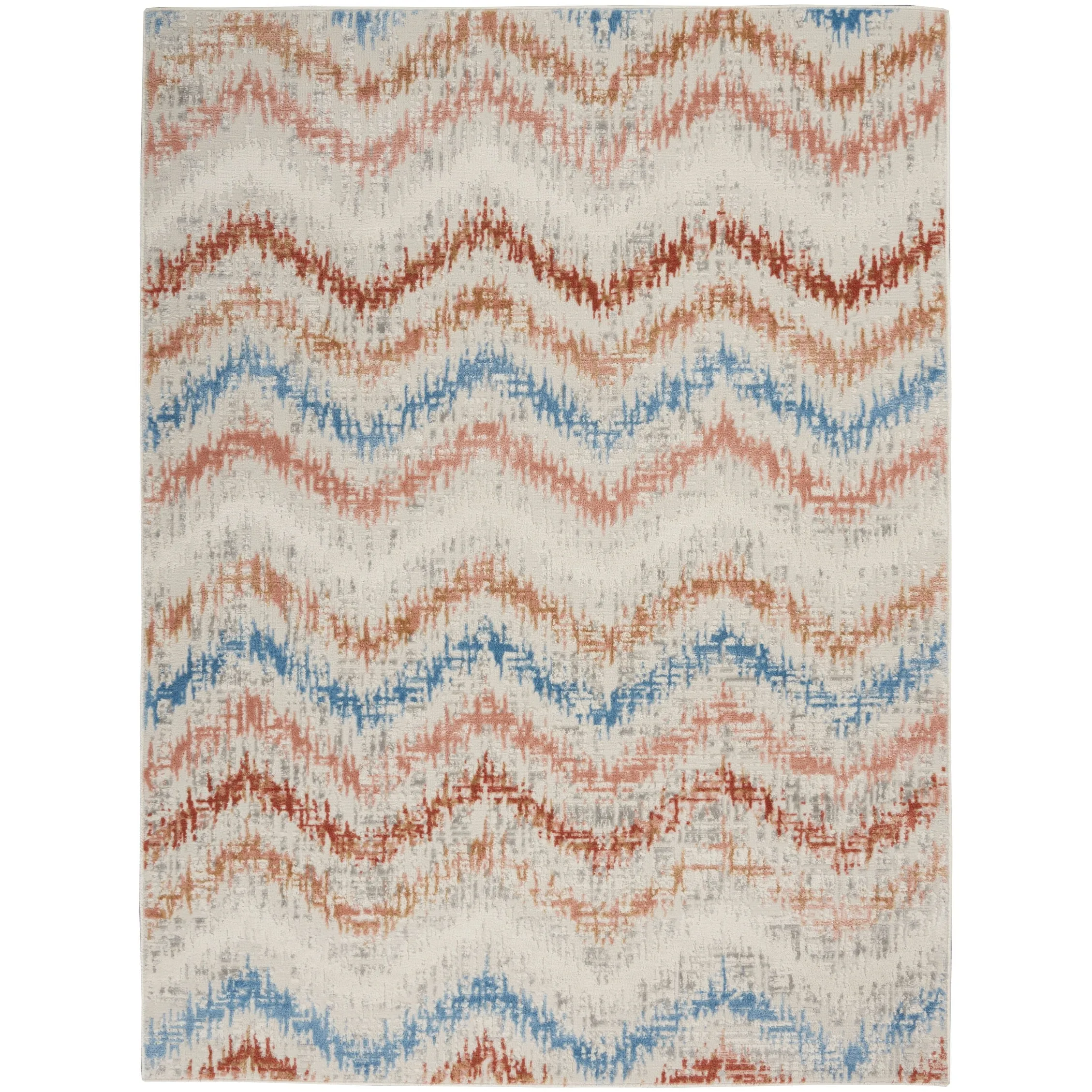 Nourison Elation Chevron Abstract Modern Area Rug