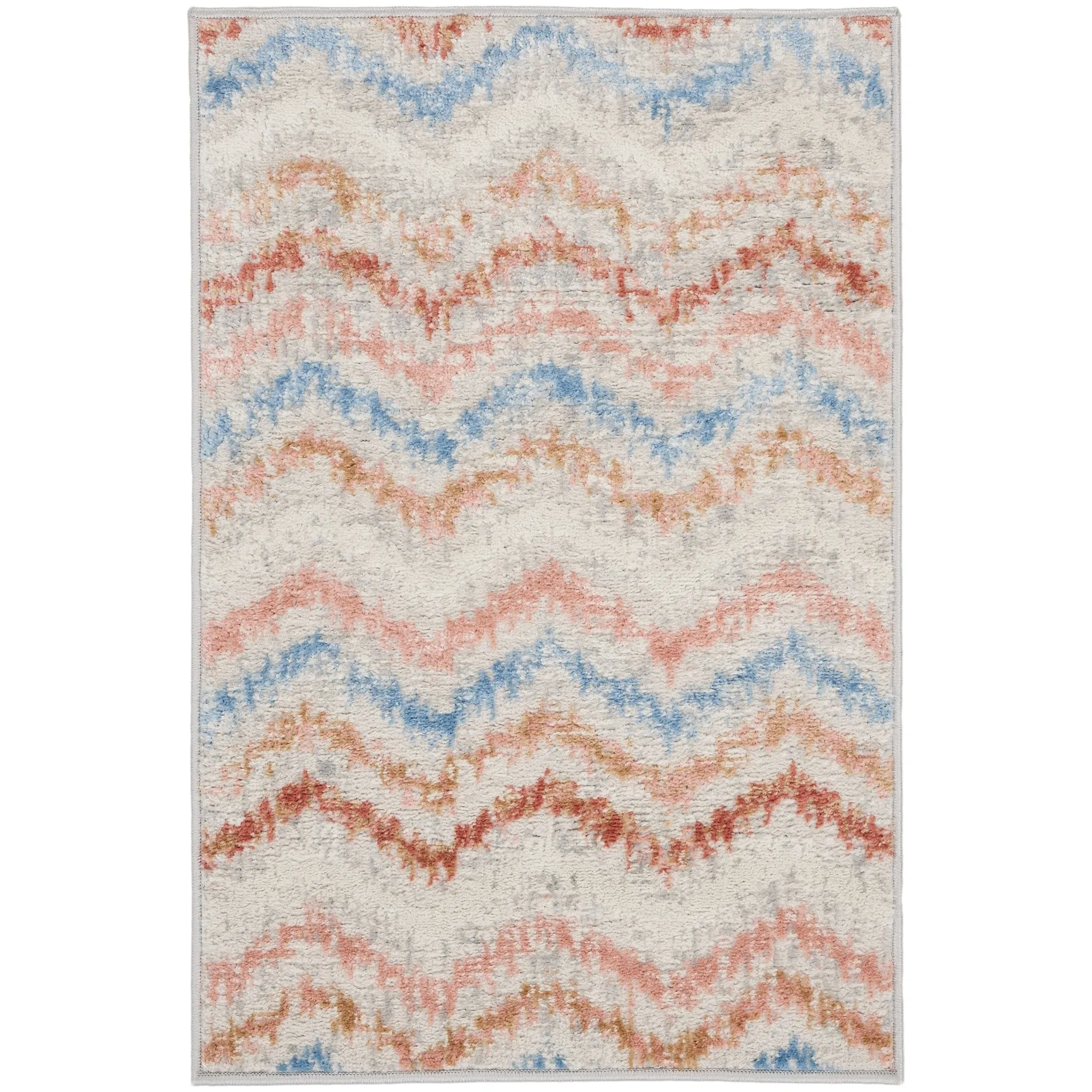 Nourison Elation Chevron Abstract Modern Area Rug
