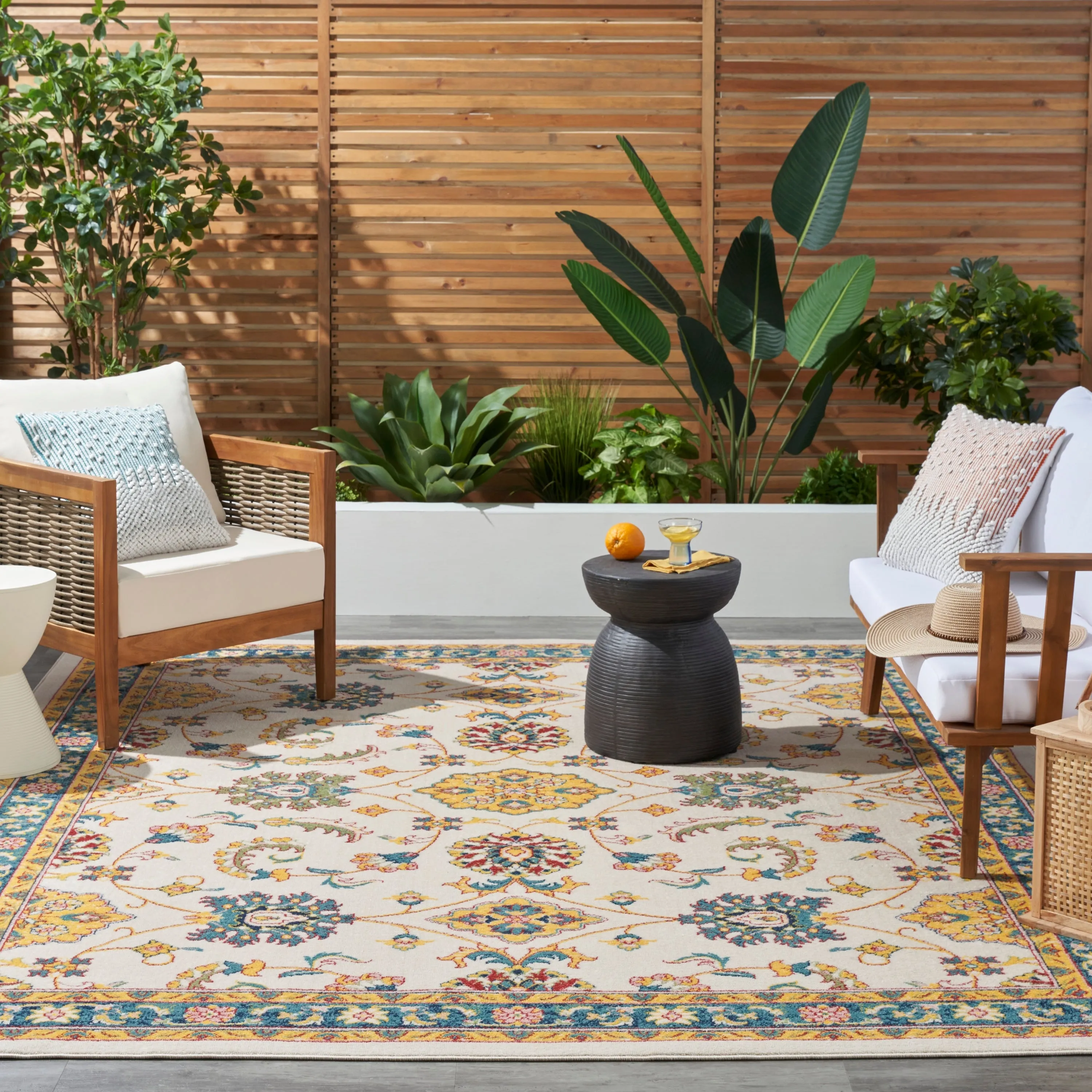 Nourison Essentials Indoor/Outdoor Persian Area Rug