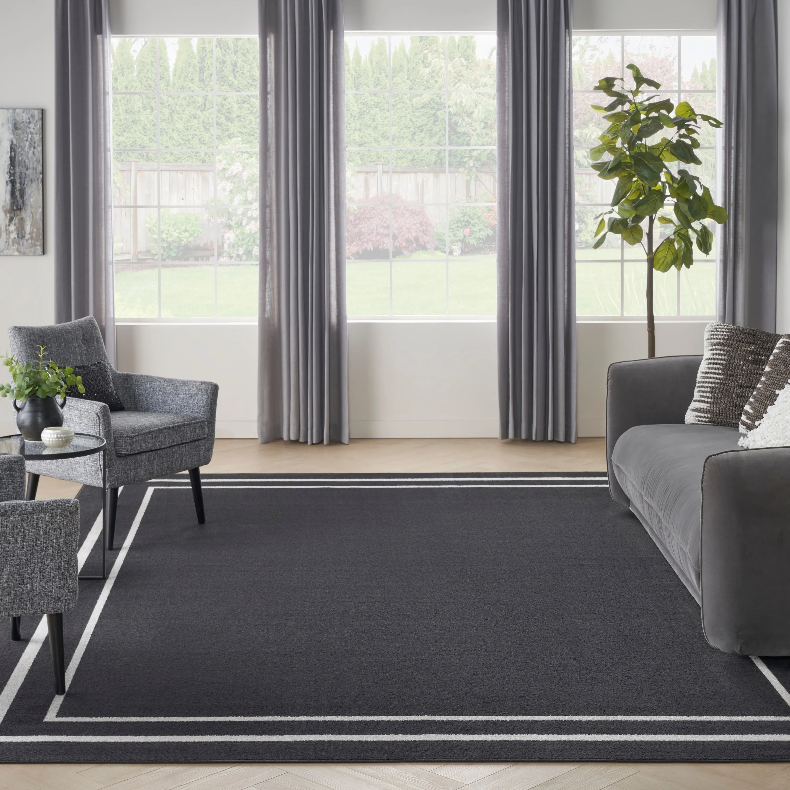 Nourison Essentials Indoor/Outdoor Solid Area Rug