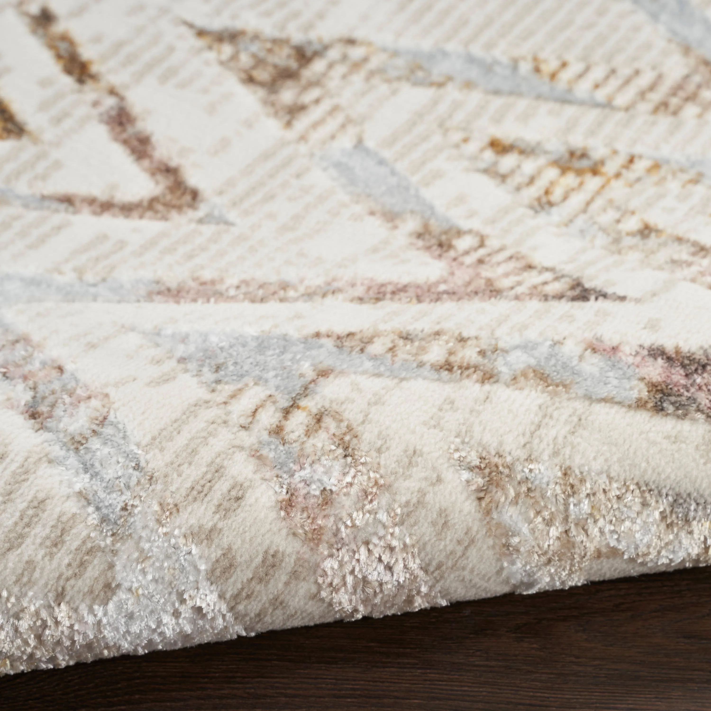 Nourison Glam Indoor Multicolored Chevron Area Rug