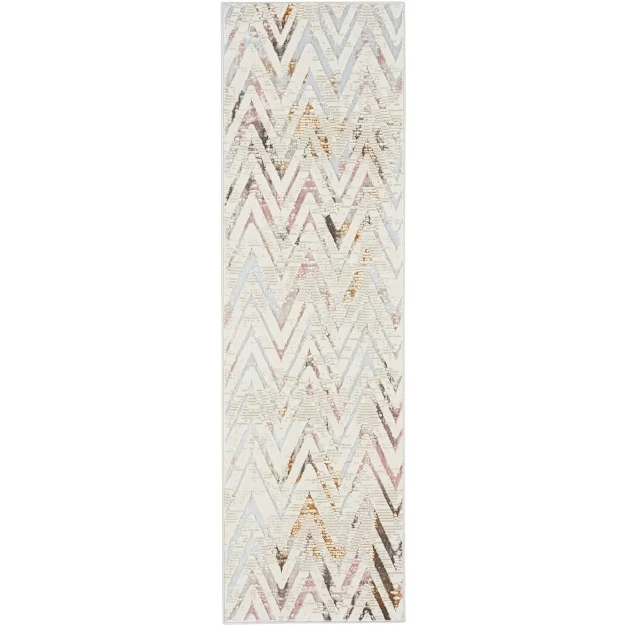 Nourison Glam Indoor Multicolored Chevron Area Rug