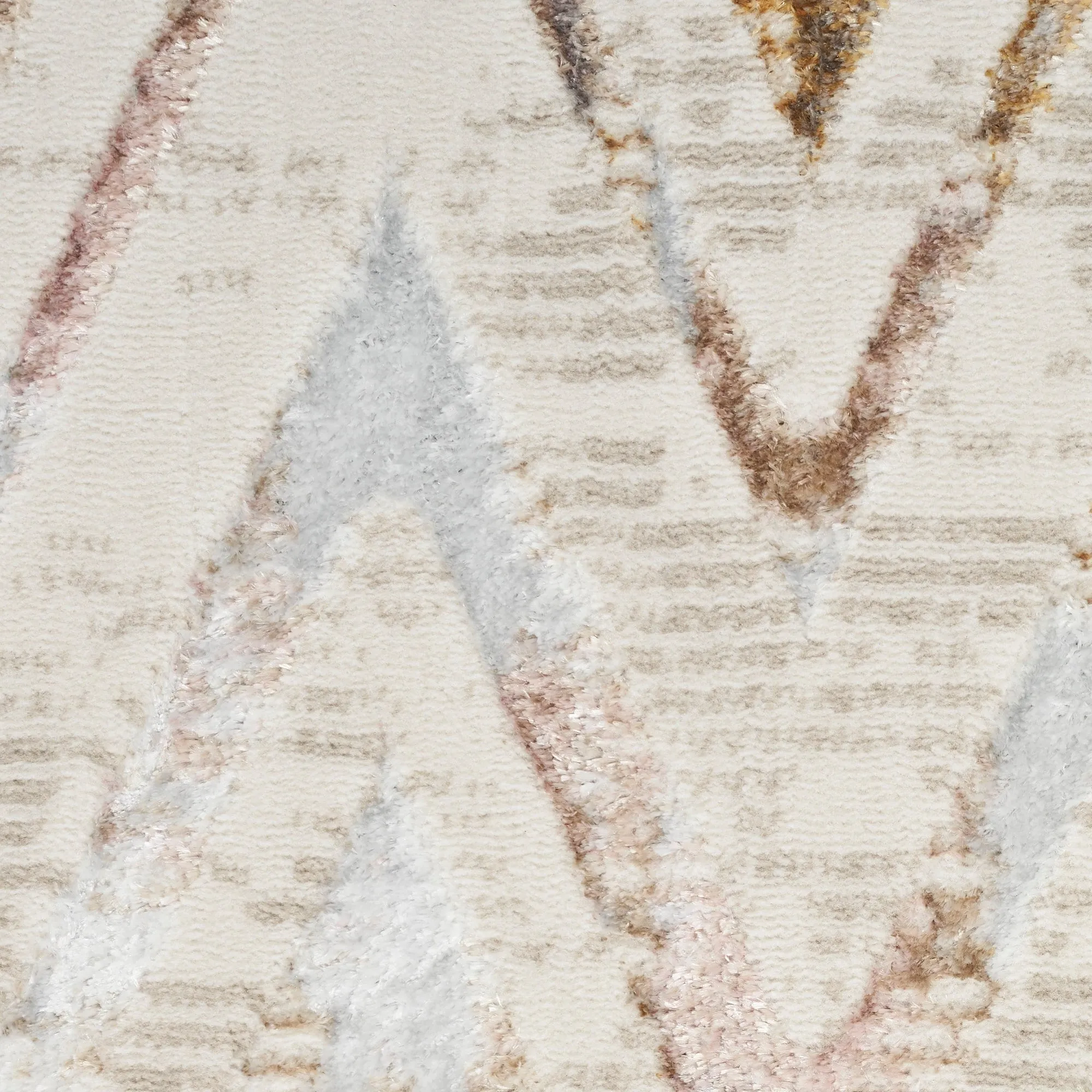 Nourison Glam Indoor Multicolored Chevron Area Rug