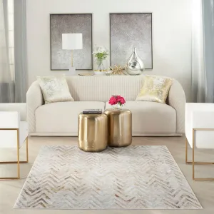 Nourison Glam Indoor Multicolored Chevron Area Rug