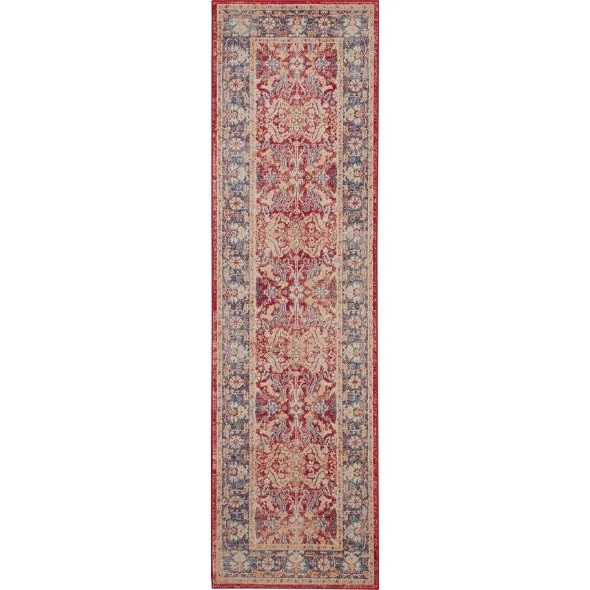 Nourison Global Vintage Red Floral Area Rug