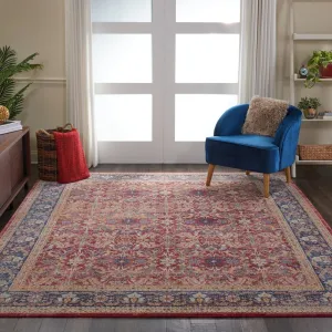 Nourison Global Vintage Red Floral Area Rug