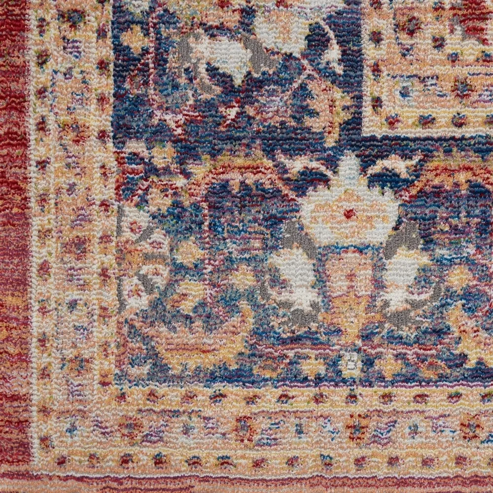 Nourison Global Vintage Red Floral Area Rug