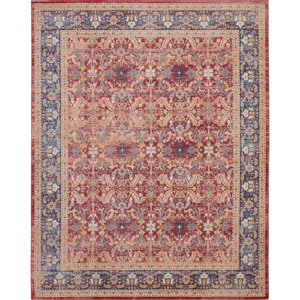 Nourison Global Vintage Red Floral Area Rug