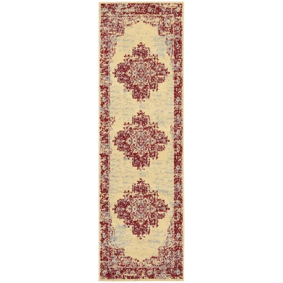 Nourison Grafix Distressed Vintage Medallion Area Rug