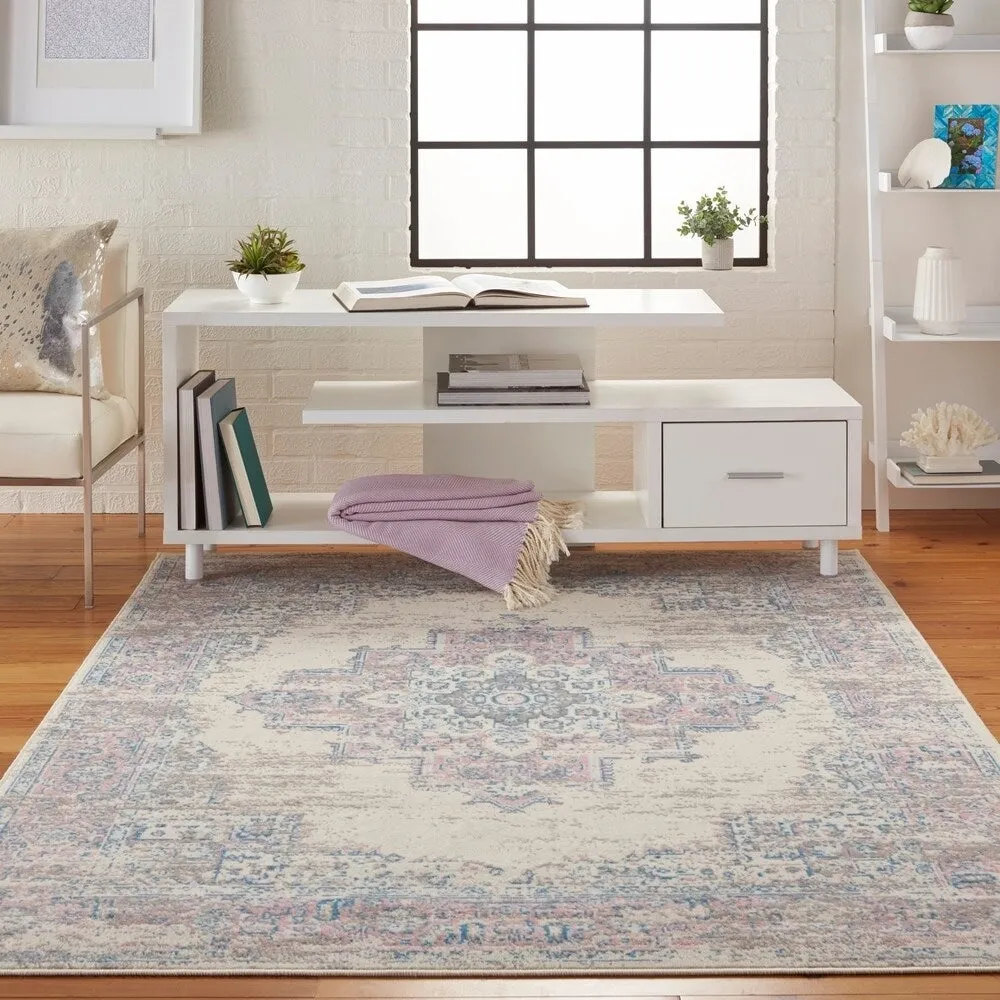Nourison Grafix Distressed Vintage Medallion Area Rug