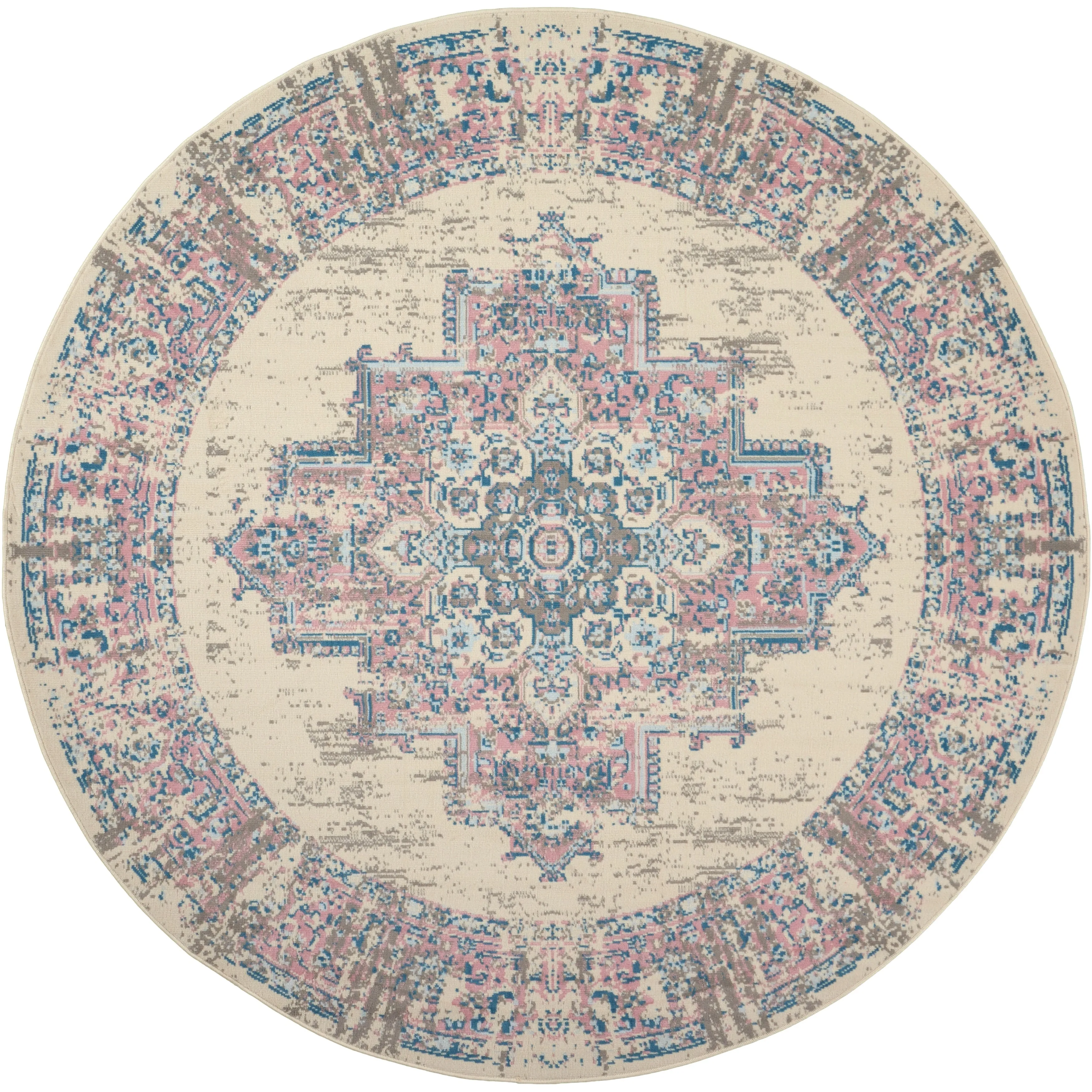 Nourison Grafix Distressed Vintage Medallion Area Rug