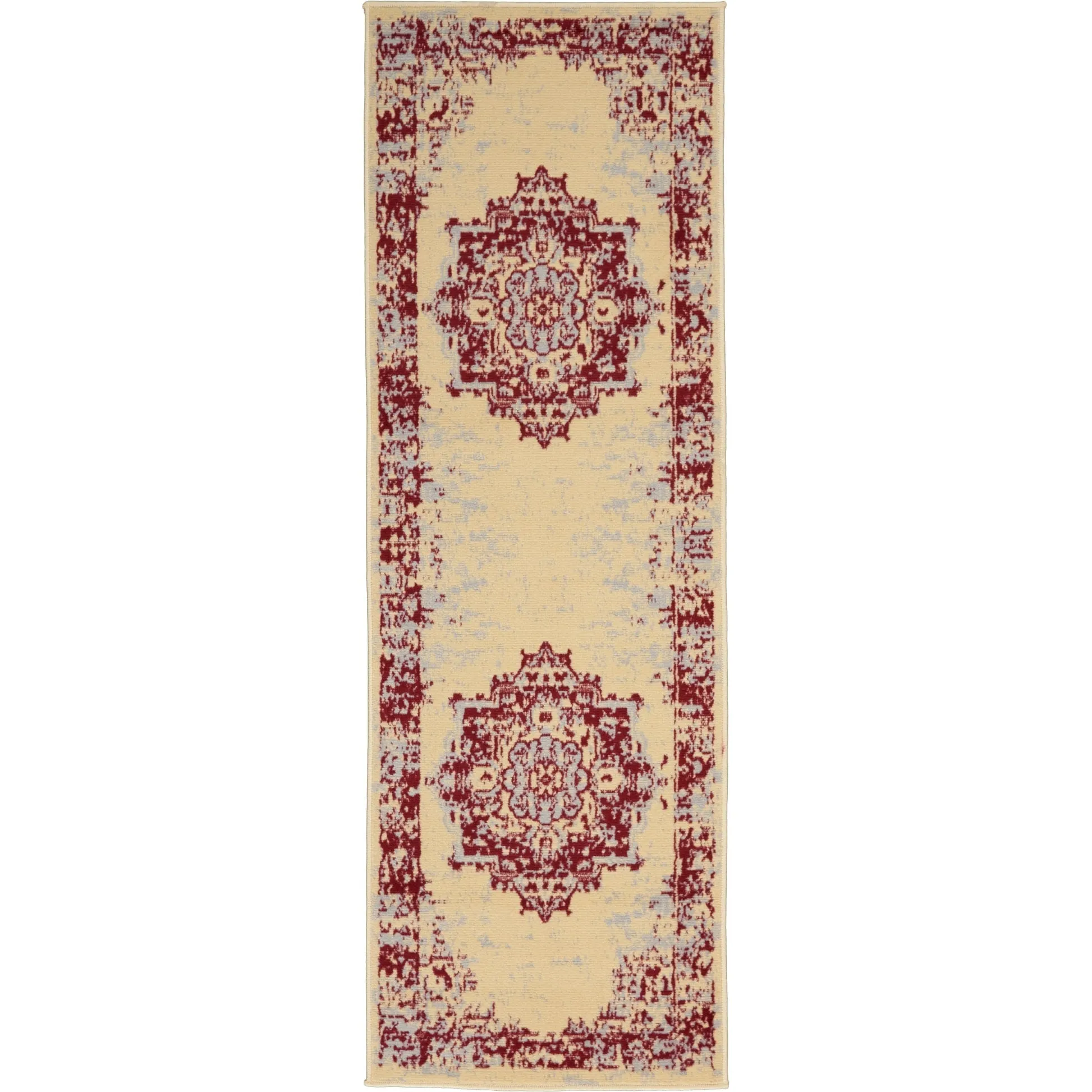 Nourison Grafix Distressed Vintage Medallion Area Rug
