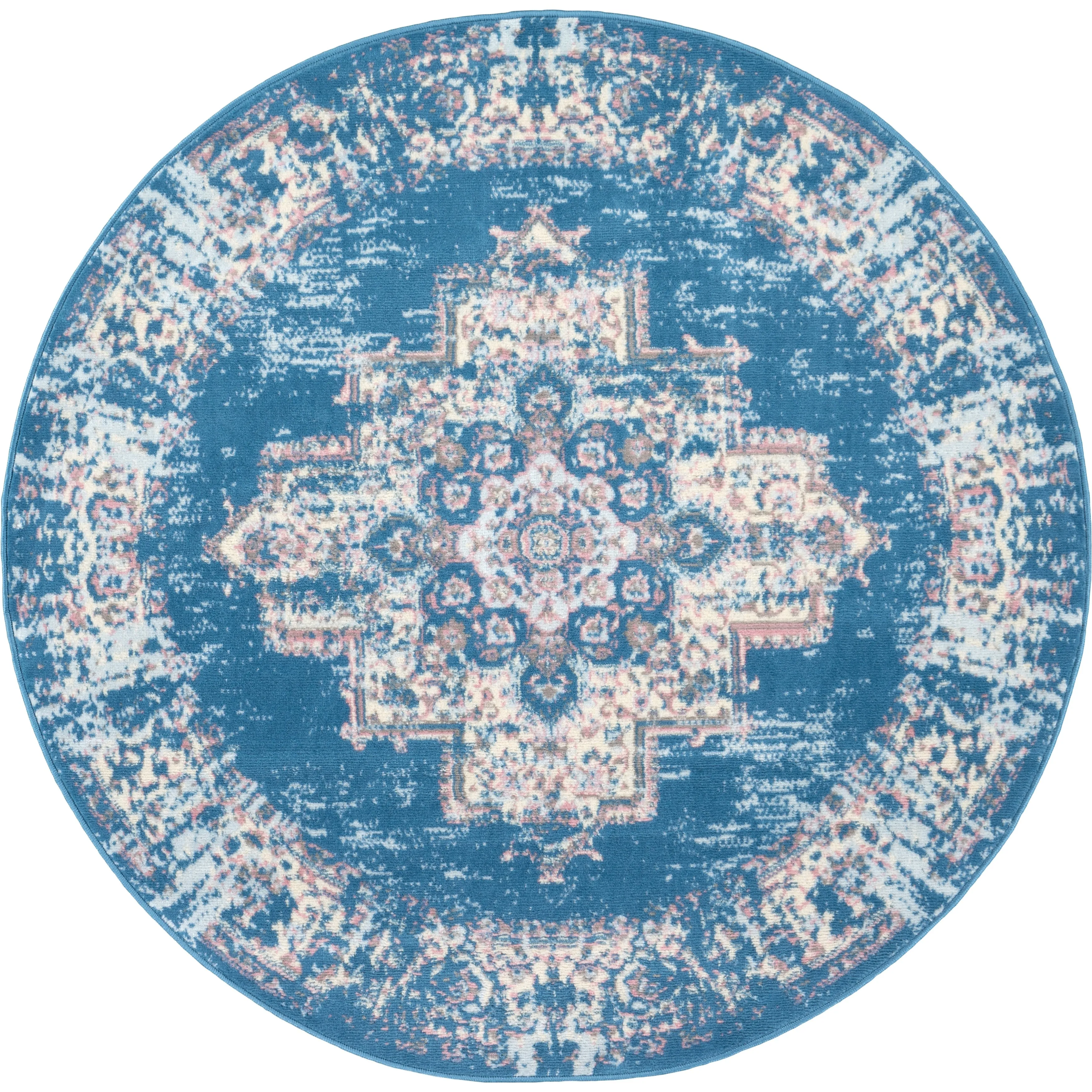 Nourison Grafix Distressed Vintage Medallion Area Rug