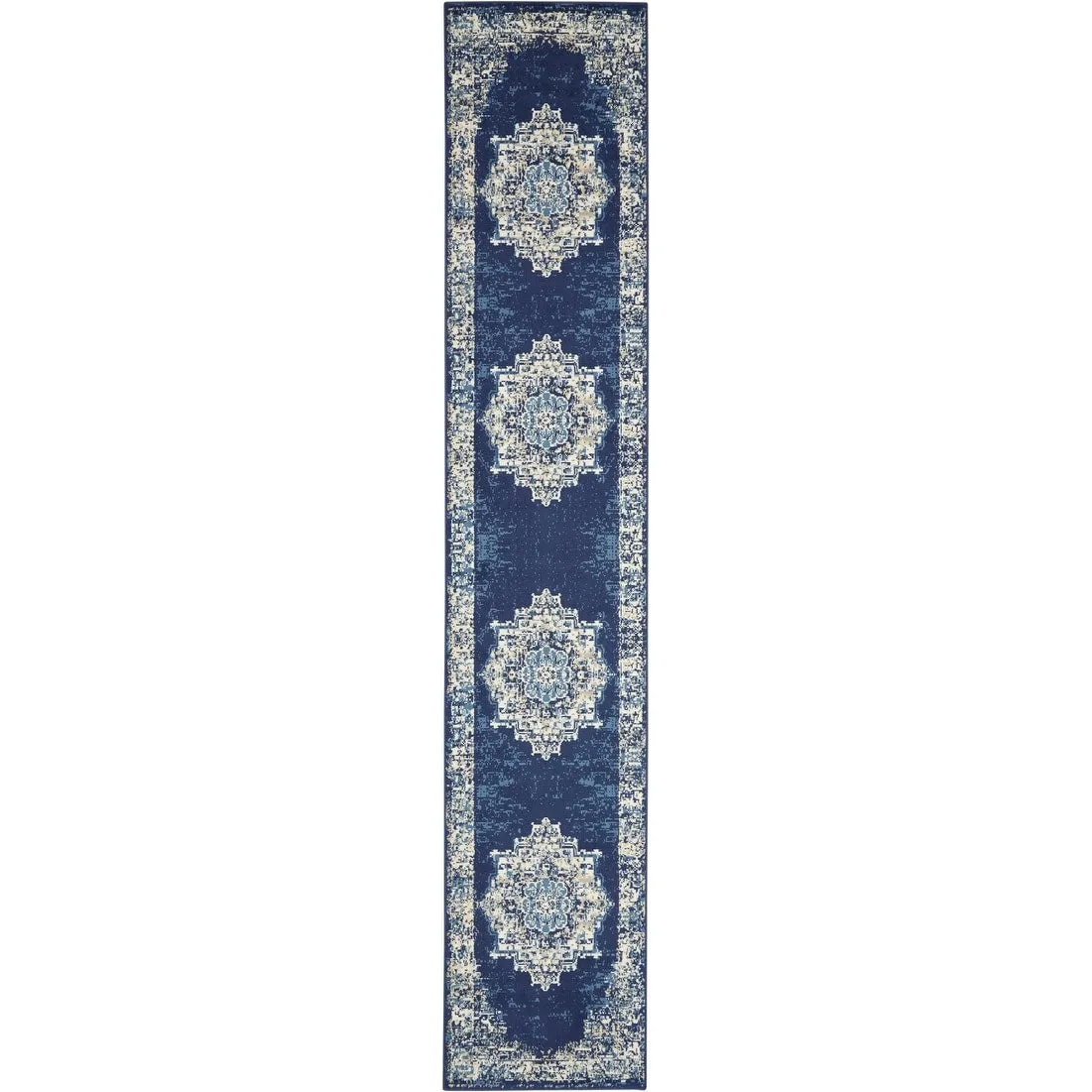 Nourison Grafix Distressed Vintage Medallion Area Rug