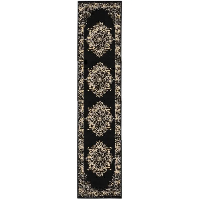 Nourison Grafix Distressed Vintage Medallion Area Rug